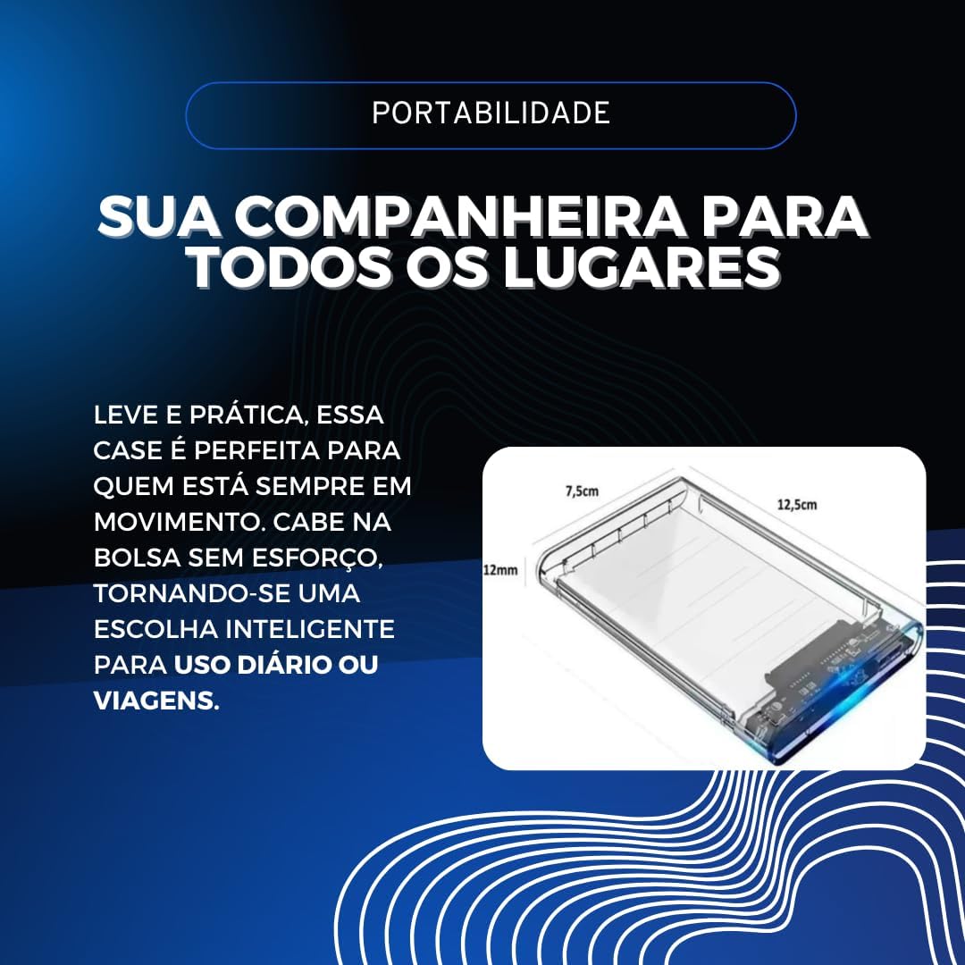 Case Externa USB 3.0 Testado 7 Dias para HDs até 3TB (2025)