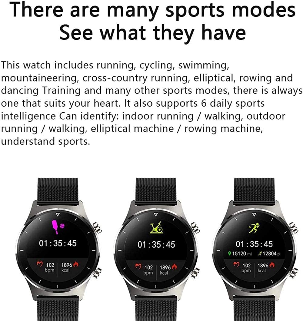 Inteligentny zegarek dla mężczyzn Sport Wiele trybów sportowych Krokomierz GPS Obsługa pełnego dotyku dla iOS i Androida (kolor: A) (A) little surprise
