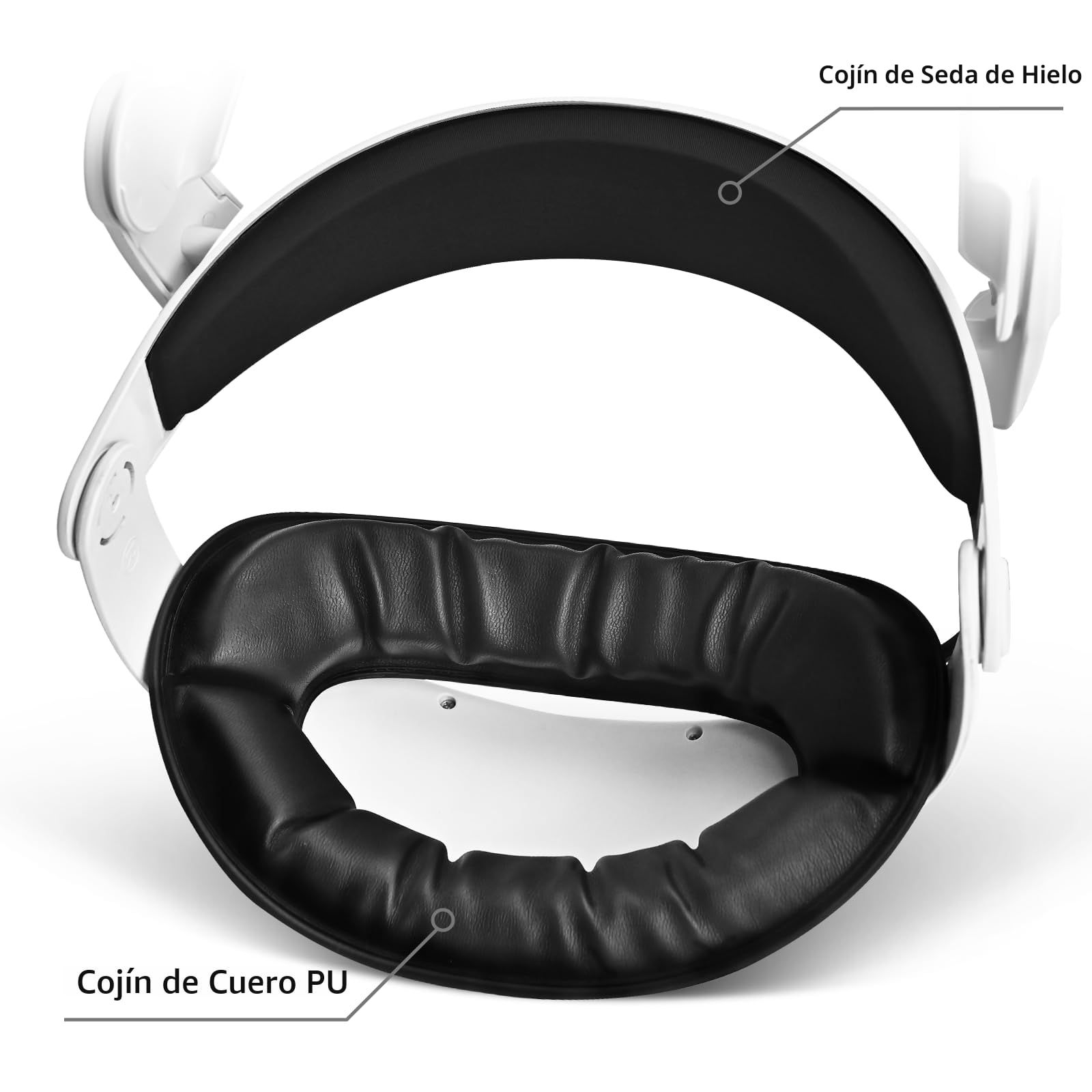 A3 Max BateríA Headstrap para Meta Quest 3s/3, Carga RáPida De 20w Con BateríA MagnéTica De 10.800 Mah, MáXimo Confort Y Mayor Tiempo De Juego, Compatible Con Los Accesorios Quest 3s/3 (Blanco)