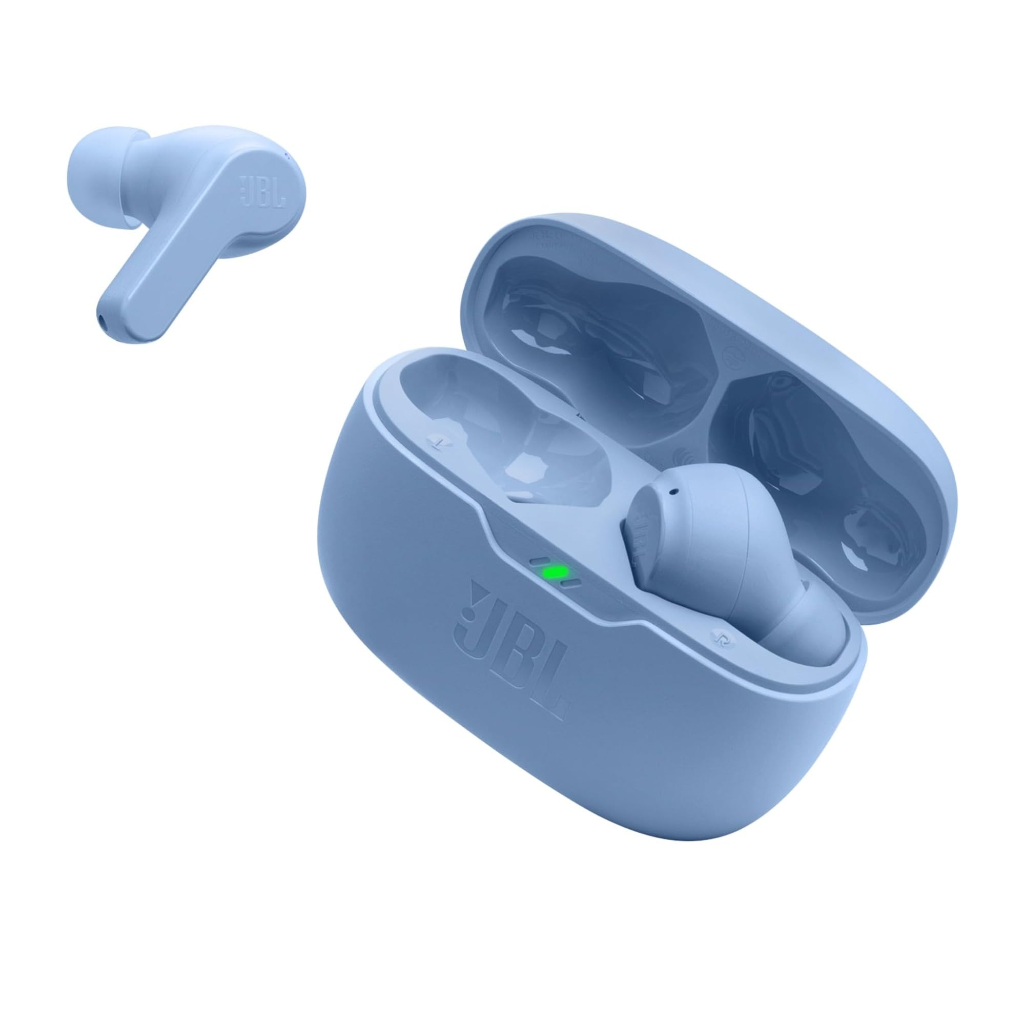 Vibe Beam in-Ear Wireless Earbuds (TWS) with Mic,App for Customized Extra Bass Eq,32 Hours Battery&Quick Charge,Ip54 Water&Dust Resistance,Ambient Aware&Talk-Thru,Google Fastpair (Blue)