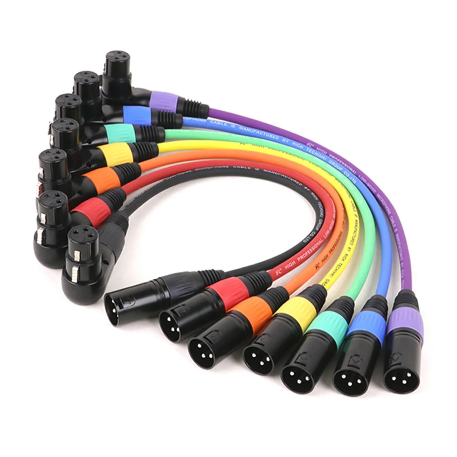 WOMELF Connettore XLR Ad Angolo Retto A 3 Poli Connettore XLR - Foto 4