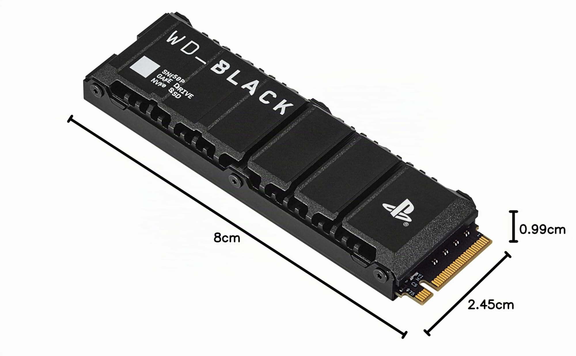 WD_BLACK SN850P SSD PS5, 4 TB M.2 2280, Licencia Oficial para Consolas Playstation 5 PS5, Velocidades hasta 7300 MB/s, PCIe NVMe SSD con Disipador Optimizado, SSD para Juegos internos, Negro