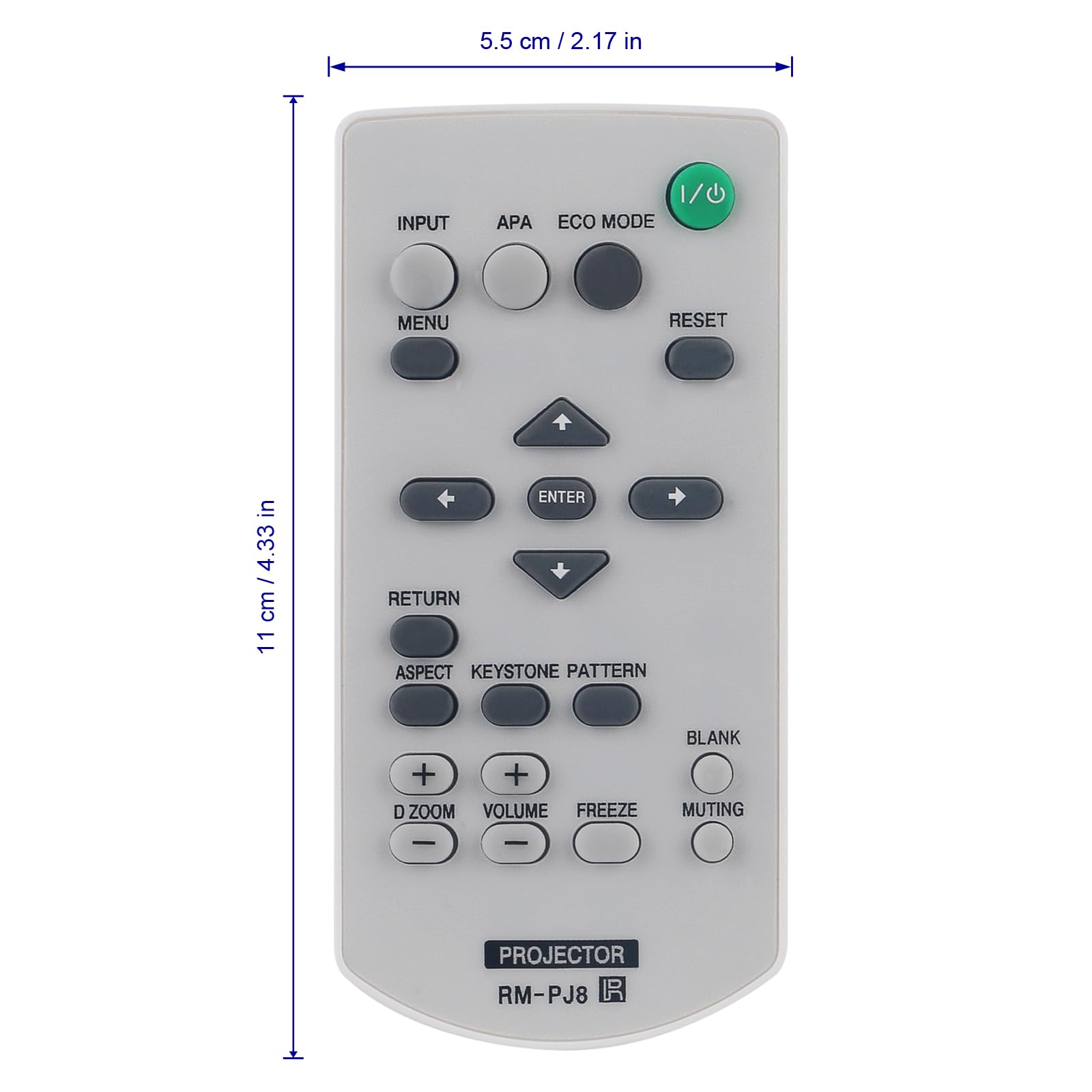 Amazon.com: RM-PJ8 Replacement Remote Control Compatible with Sony