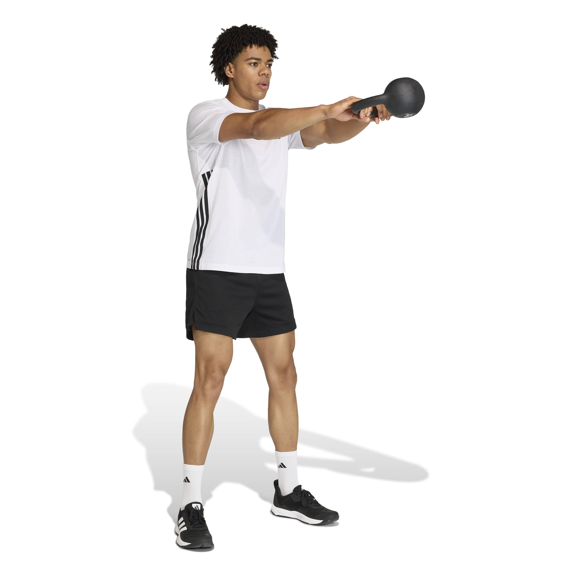 adidas Koszulka Mezczyzni Workout Essentials Feelready 3 Stripes T-shirt