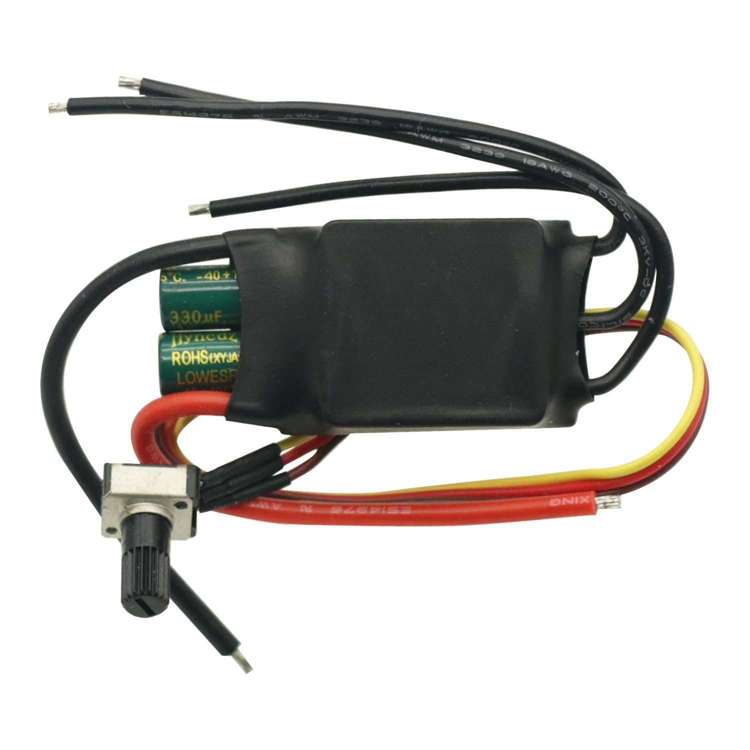 DC 12V/24V/48V BLDC 6-60V 400W/3 Fase Brushless Motore Controller Lato - Foto 4