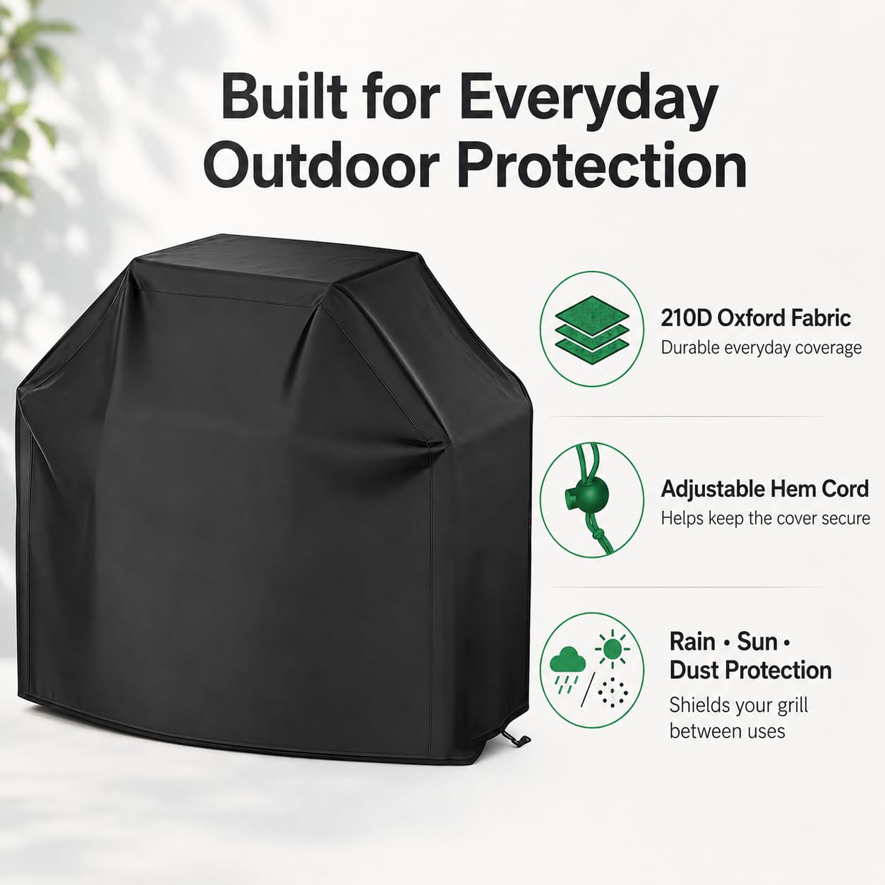 Funda Barbacoa para Campingaz El Prado/Figari 2012-2014, 210D Oxford Cubierta BBQ de Parrilla, Exterior Impermeable Protección UV Anti-Viento con Cordón