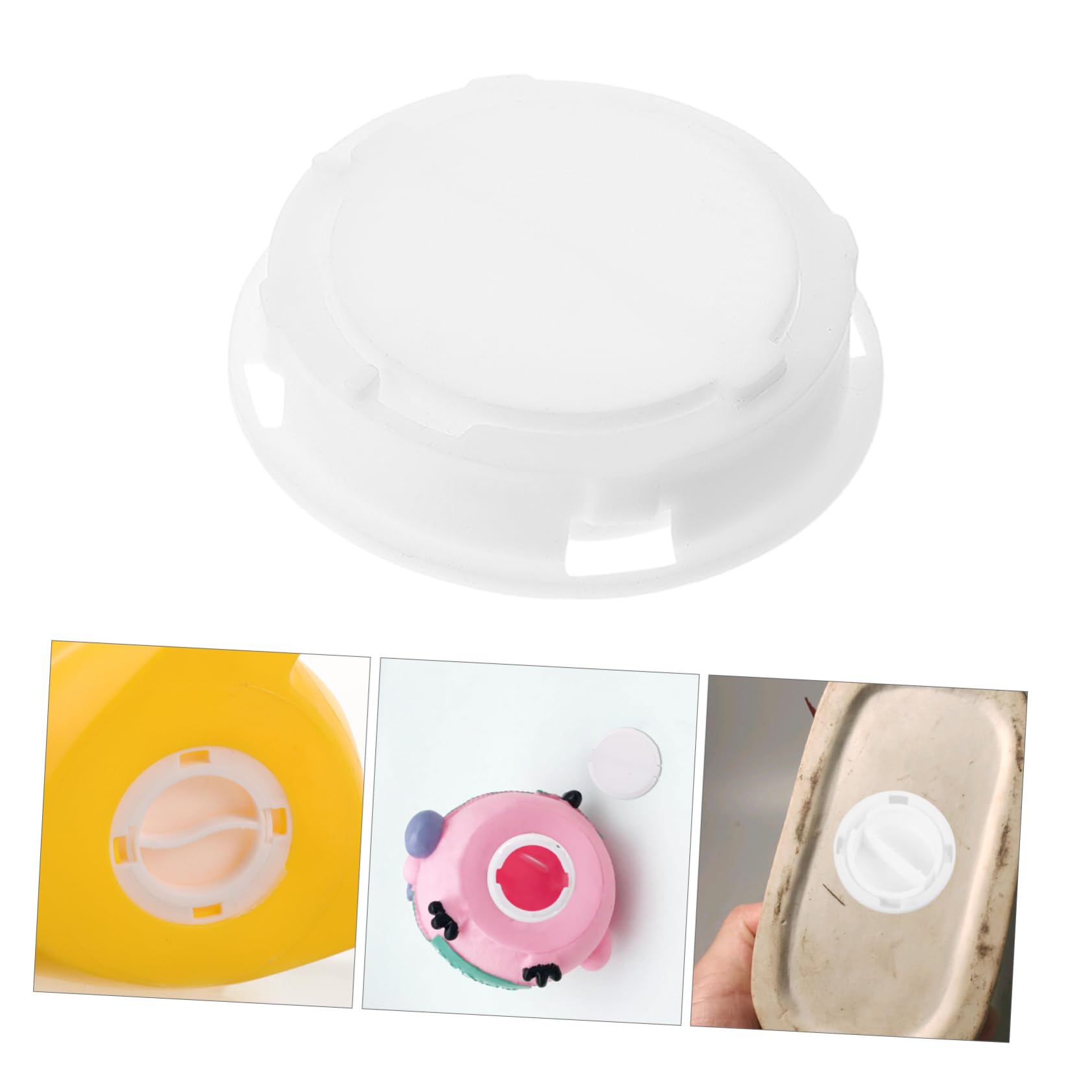 OKUMEYR 10pcs Vinyl Piggy Bank Piggy Bank Plugs or Stoppers Piggy Bank Stopper Replacement Round Plugs Stopper for Piggy Bank Hole Plugs Piggy Bank Bottom Cover Piggy Bank Plug Caps