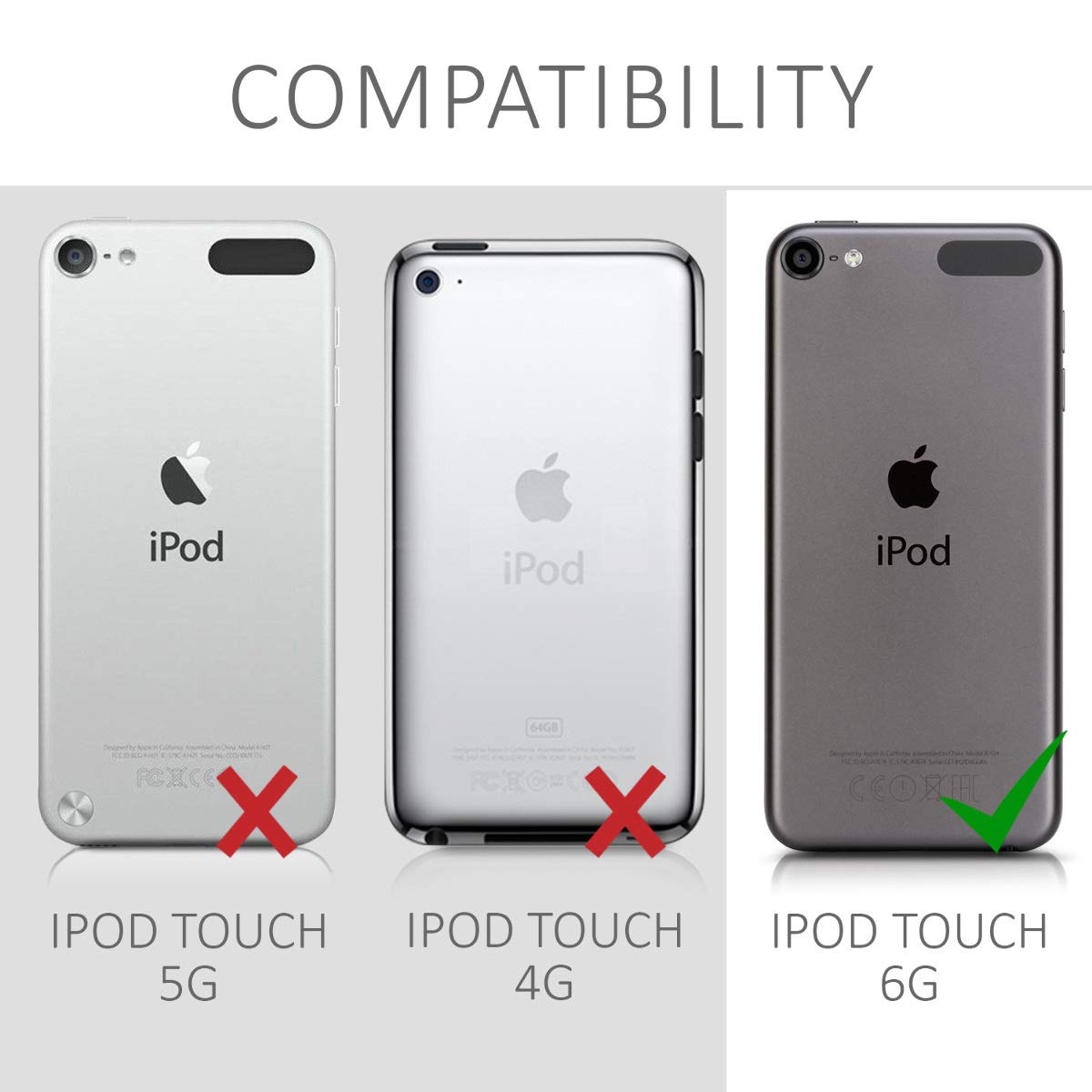 kwmobile Kryształowe etui kompatybilne z Apple iPod Touch 6G / 7G (6. i 7. generacji), miękkie silikonowe etui ochronne TPU, przezroczyste