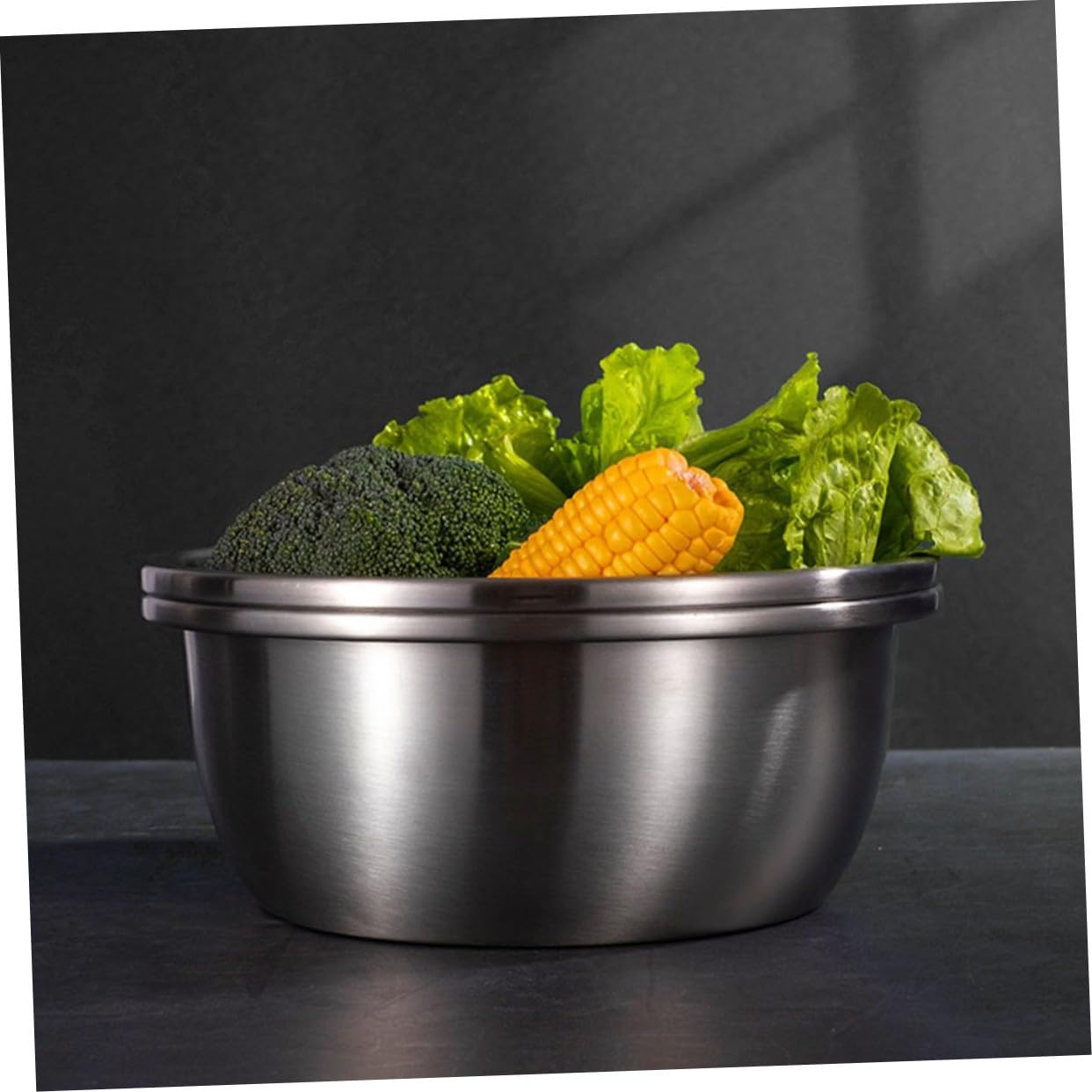 Hemobllo Set Scolapasta in Acciaio Inox a Doppio Strato Fori Fini e Rete Interna, Ciotola Multifunzione per Lavare Frutta e Verdura, Portatile per Cucina Indoor e Campeggio