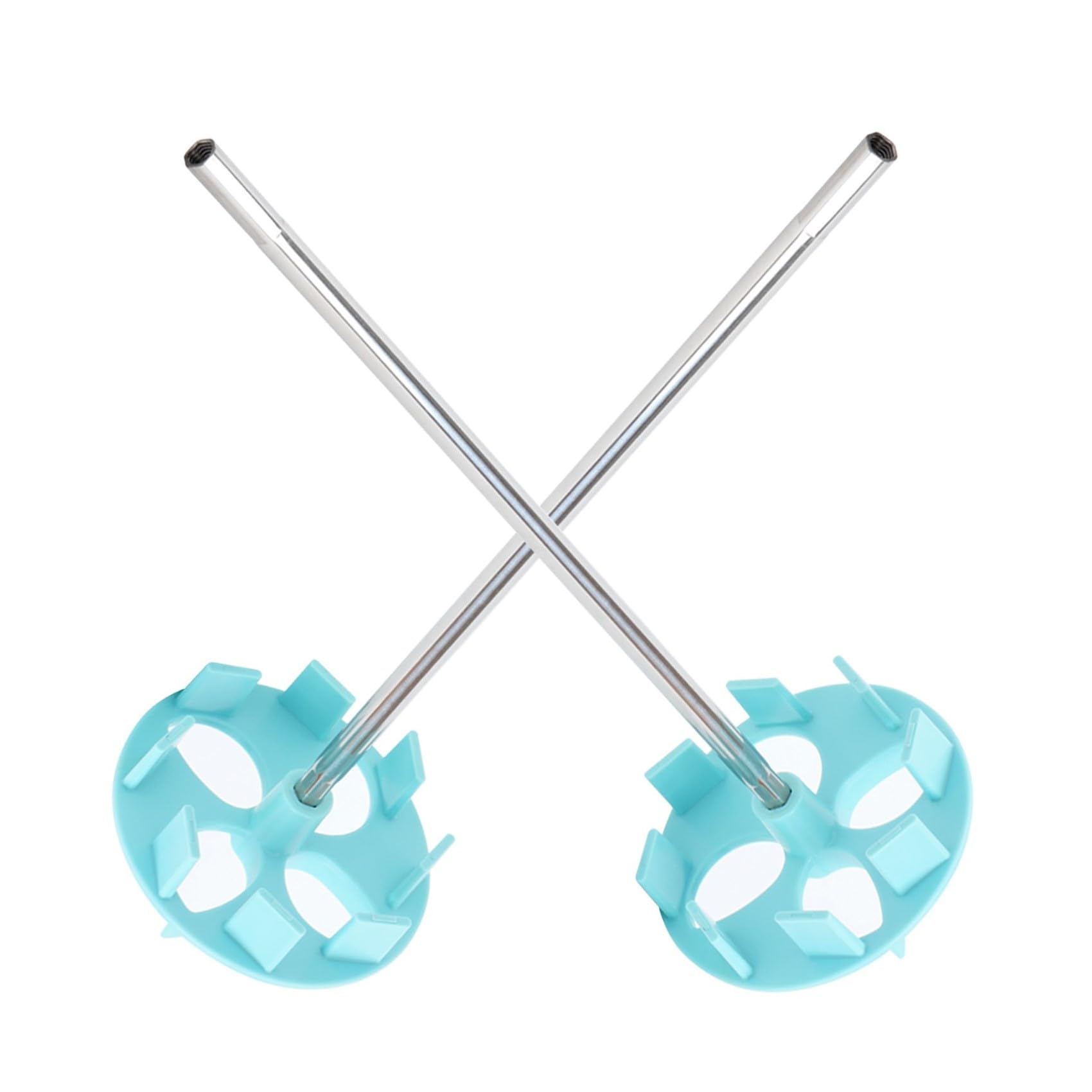 Dr. Good Paint Agitator Stir Stick Stainless Steel Rod Turquoise Blue Mixing Head (2pcs 9060 Paint Mixers)-image-22
