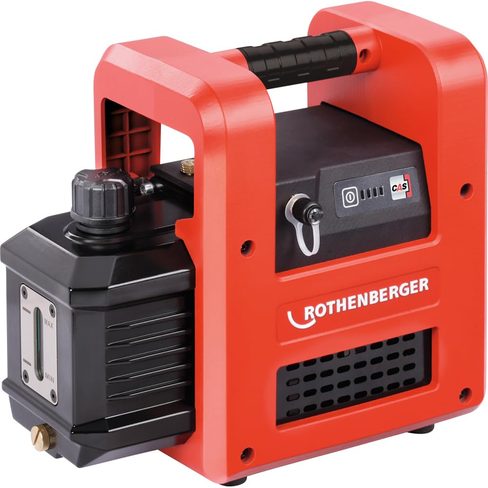 ROTHENBERGER ROAIRVAC R32 5.0 CL Basic Set Vakuumpumpe mit ROBUCKET | 1000003233 | Pumpe für Klimaanlagen, Kälteanlagen, Wärmepumpen