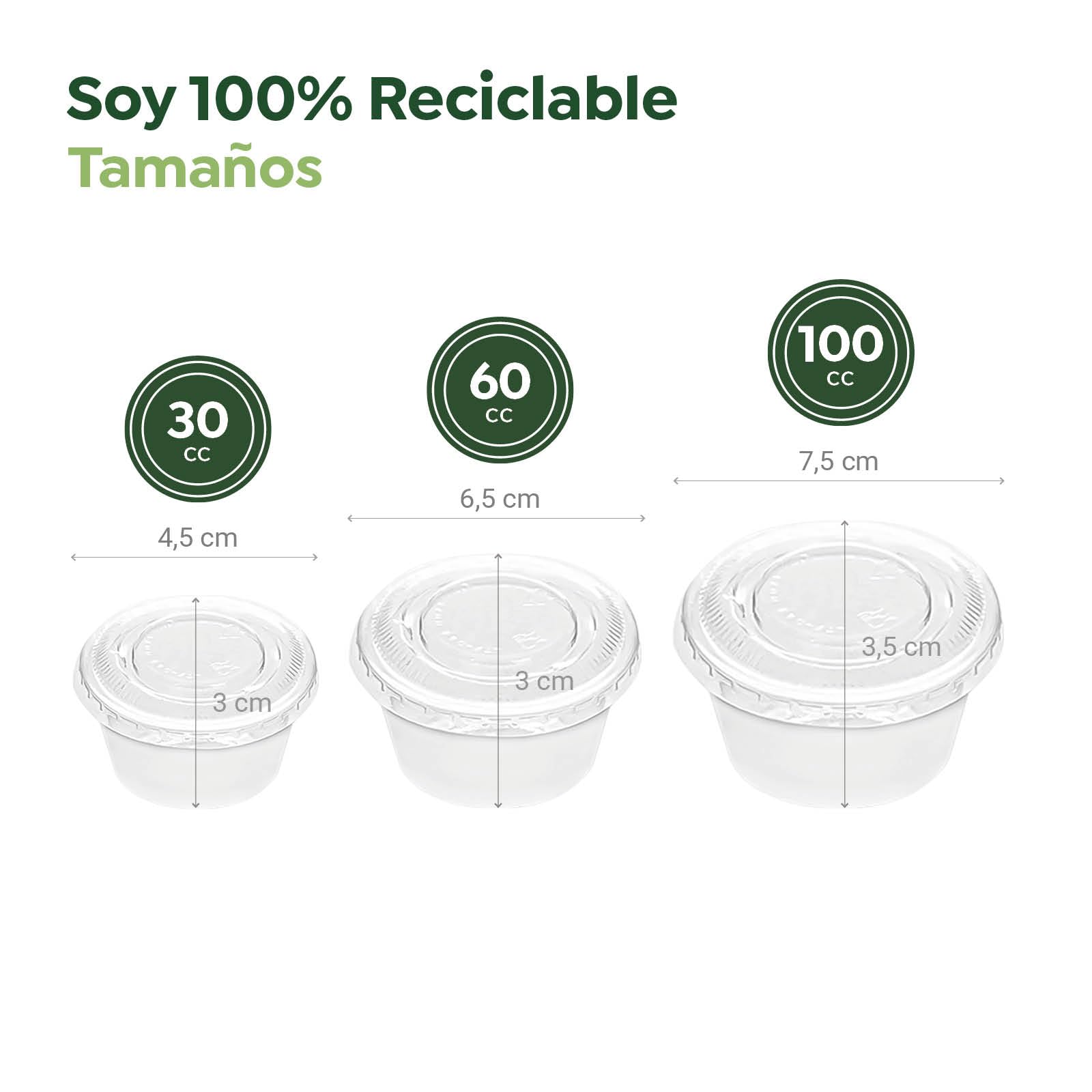 MAXI PRODUCTS - 1000 salsiere bianche con coperchio trasparente - barattoli di plastica riutilizzabili con coperchio per salse - tarrine bianche 100 cc - confezioni per salse - extra resistenti