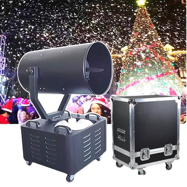Máquina de nieve para escenario de 3000 W, tamaño ajustable de copos, alcance de aproximadamente 10 metros, área cubierta de 150 metros cúbicos miniatura 1