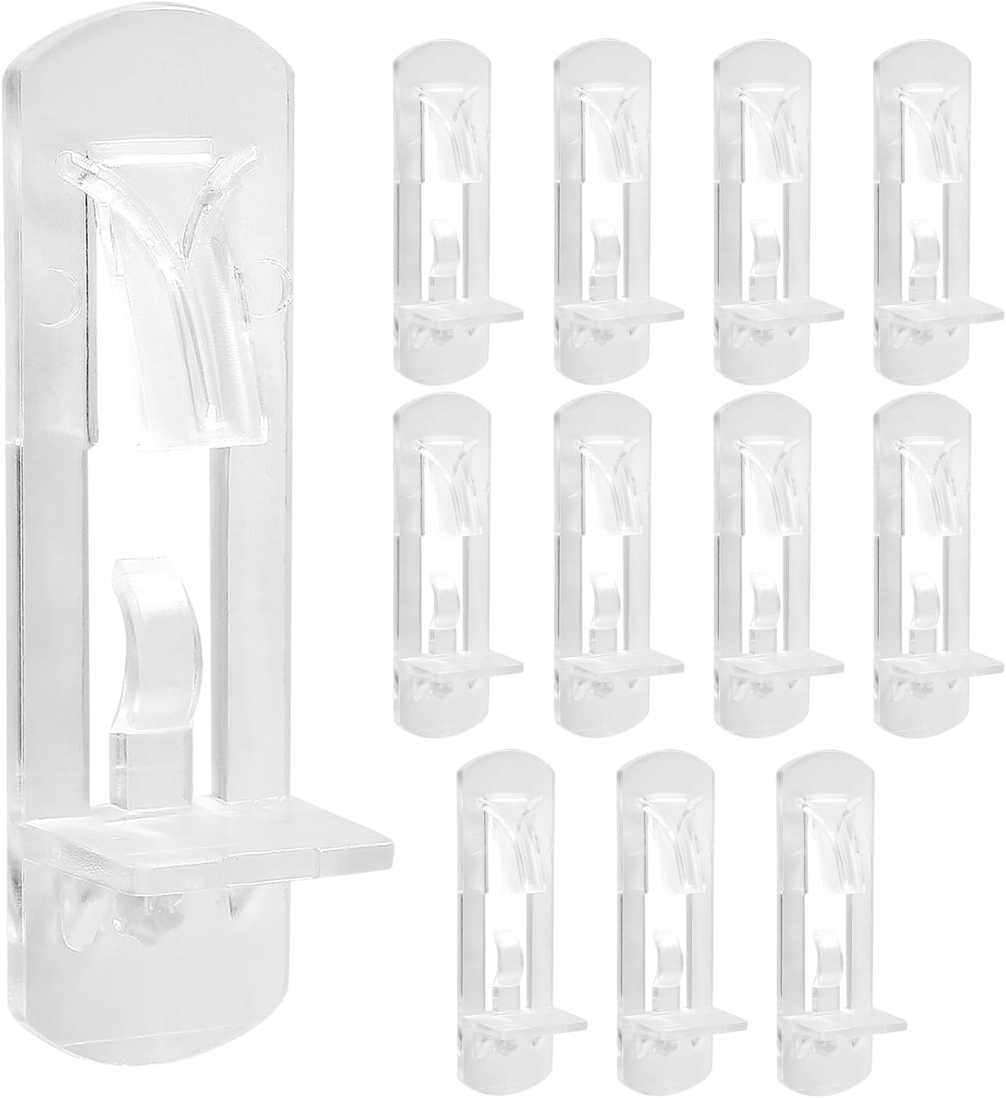FDXGYH 20 Pcs Locking Shelf Pegs Clear Plastic Shelf
