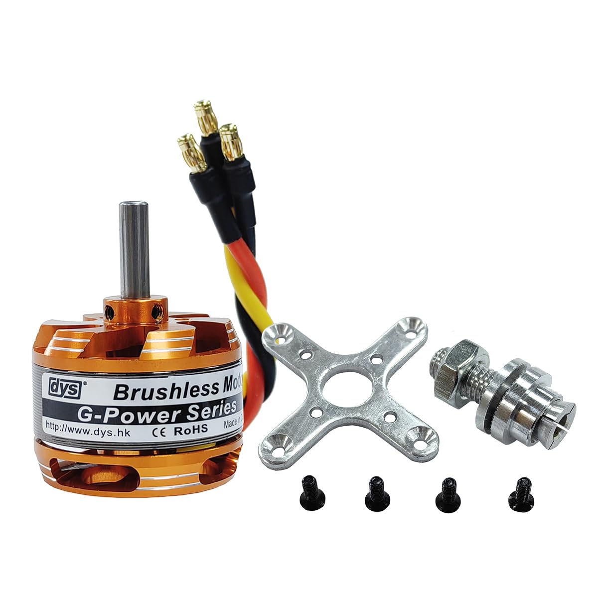 DYS D3530 1700KV 1400KV 1100KV 5.0mm Brushless Outrunner Motor 2-4S for Multicopter RC Aircraft Fixed-Wing UAV (D3530 1100KV)