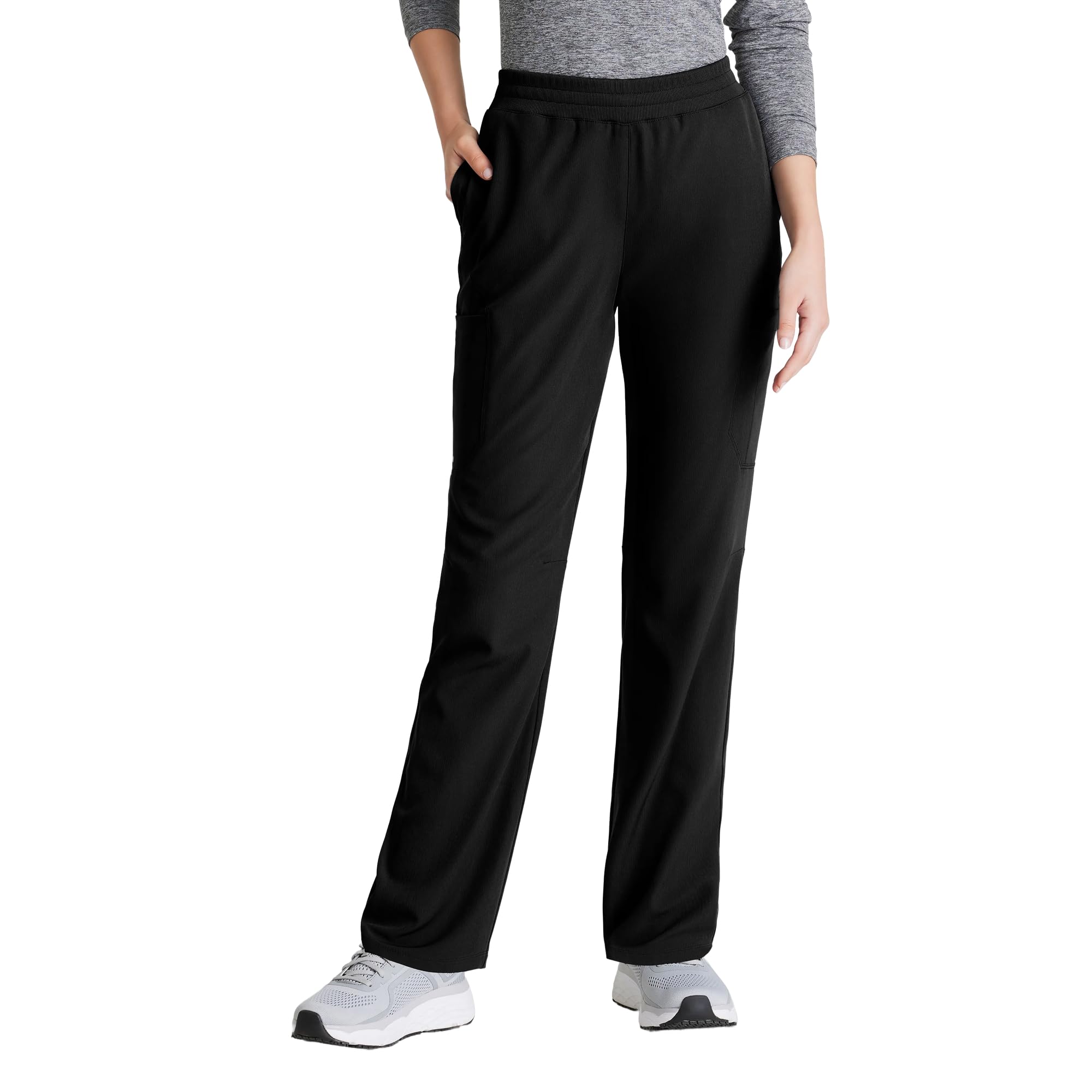Barco Women's Black Skechers Vitality Aura Scrub Pant For - Mid-Rise Medical Pant, 5 Pockets, 4-Way Stretch Scrub, Xxl