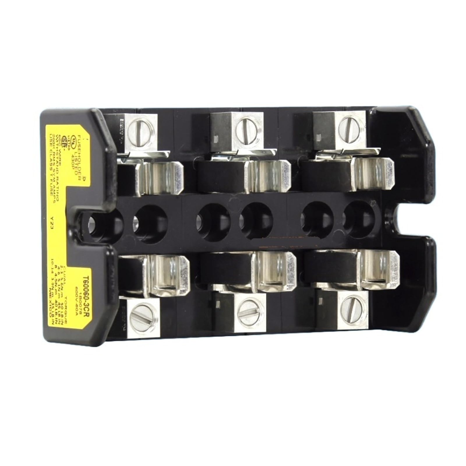Rfxogtyfz 5V Fuse Holder T60060-3Cr 600V 60A Jjs 35A-60A Fuse(T60060-3Cr 3P-Base)