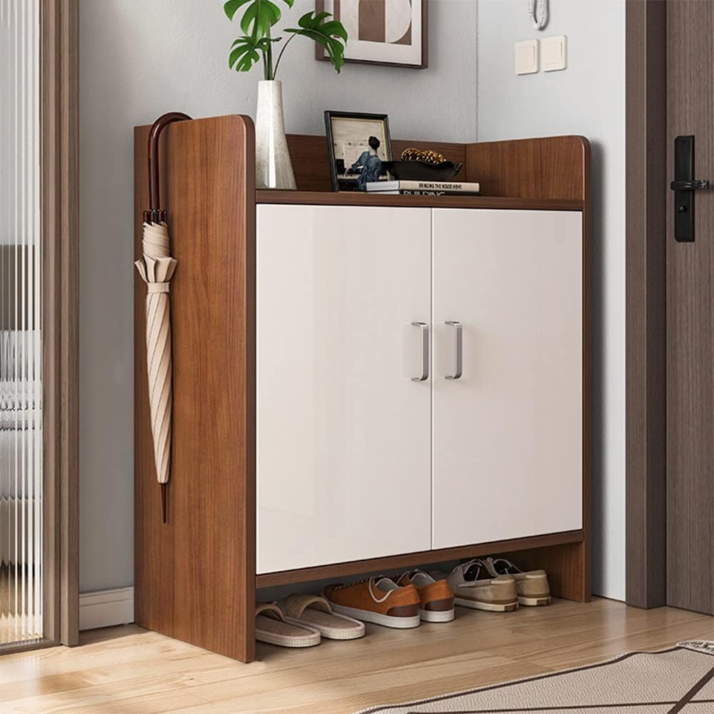 Kszoxdi Zapatero de madera para puerta del hogar, clóset de entrada