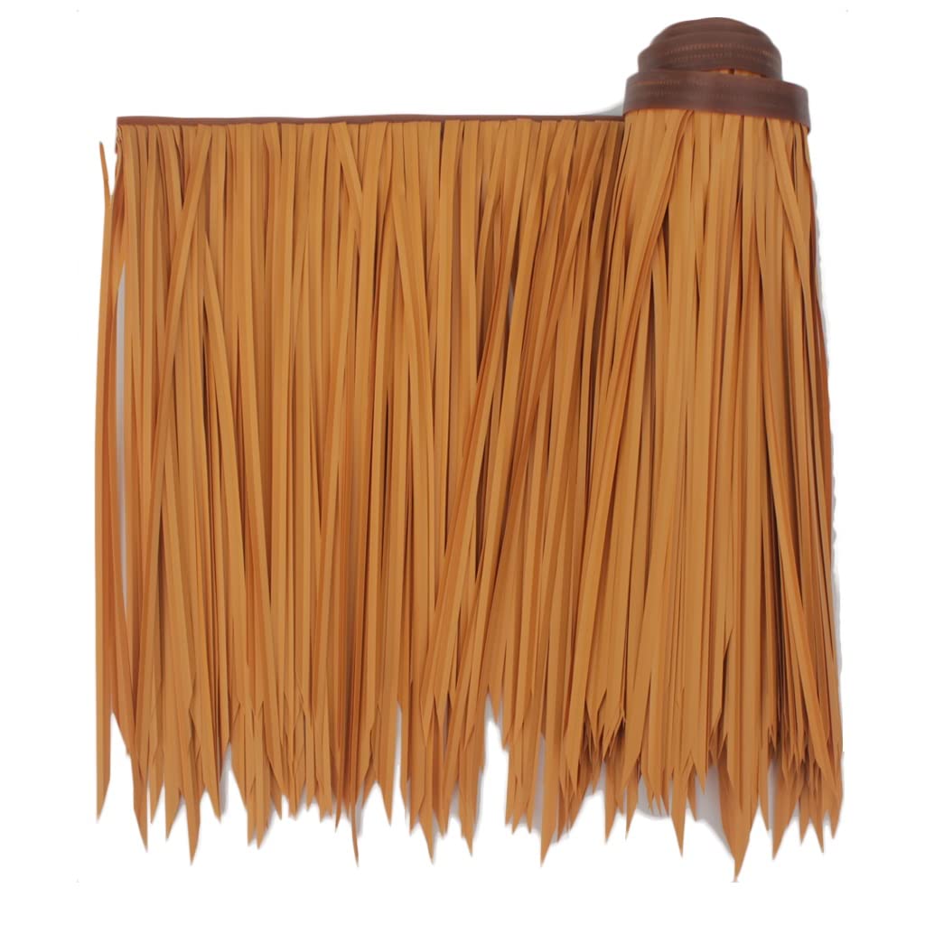 Toit de chaume synthétique pour créer une ambiance paillote de terrasse