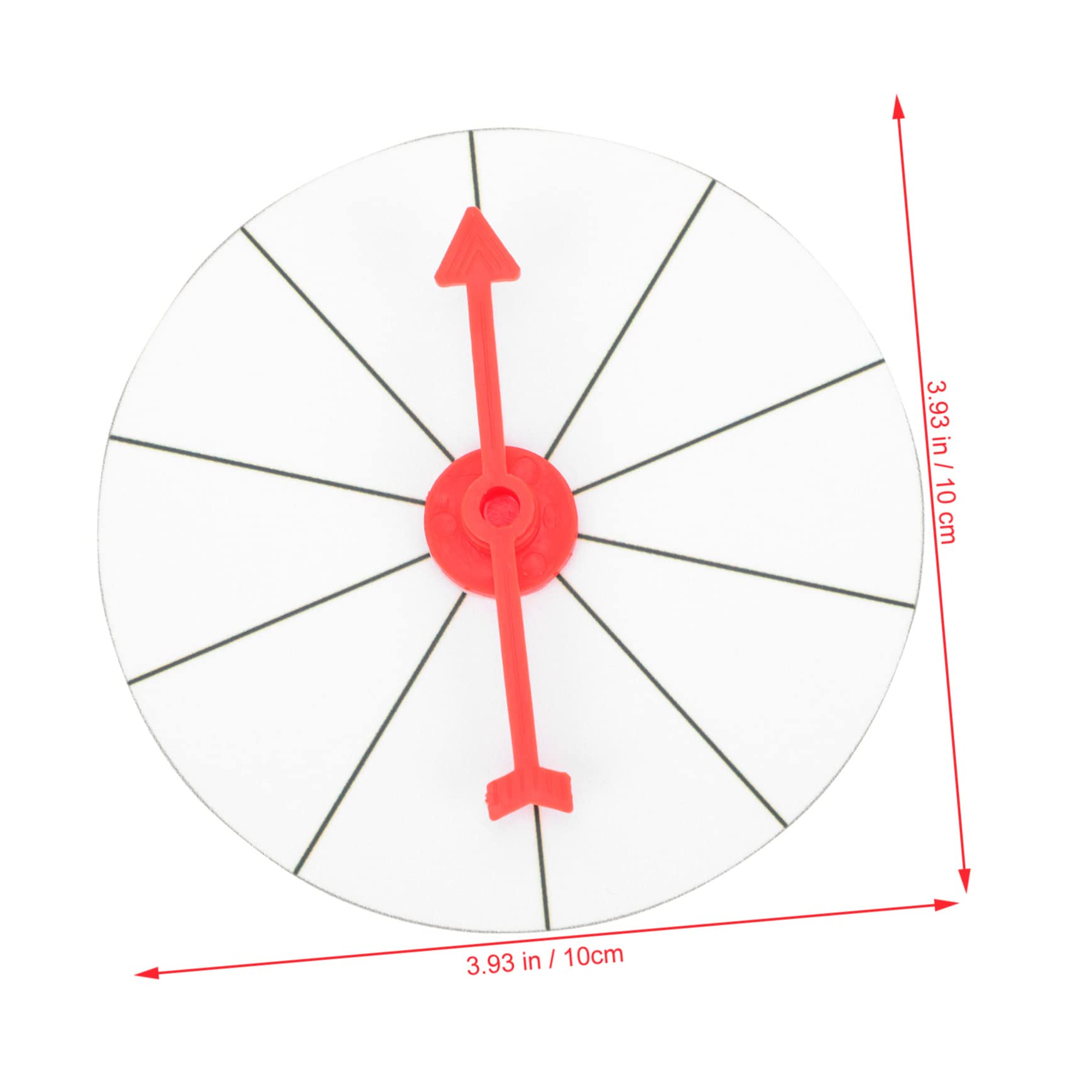 Hohopeti Funny Desktop Drinking Game Turntable Reusable Prize Wheel for Parties Carnivals Trade Shows Lightweight Plastic