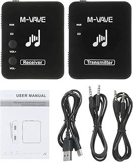 Qudai WP-10 Sistema Fone De Ouvido Monitor Transmissor Recarregável Receptor Suporte Estéreo Mono Função De Receptor De Transmissão De Microfones Sistema De Receptor de Transmissão