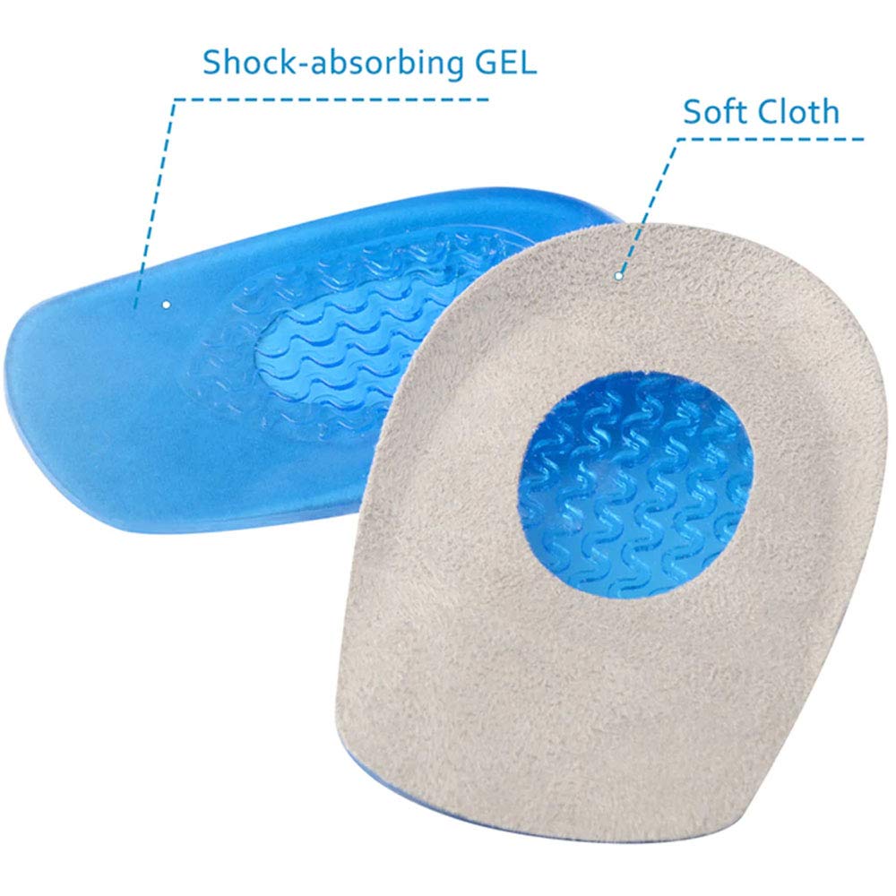 Pedimend fascite plantare e tallone (2PAIR – 4pcs) - gel tallone cuscino - riduce il dolore, gonfiore e disagio causato da running/jogging o piedi - per uomini e donne - Foot Care