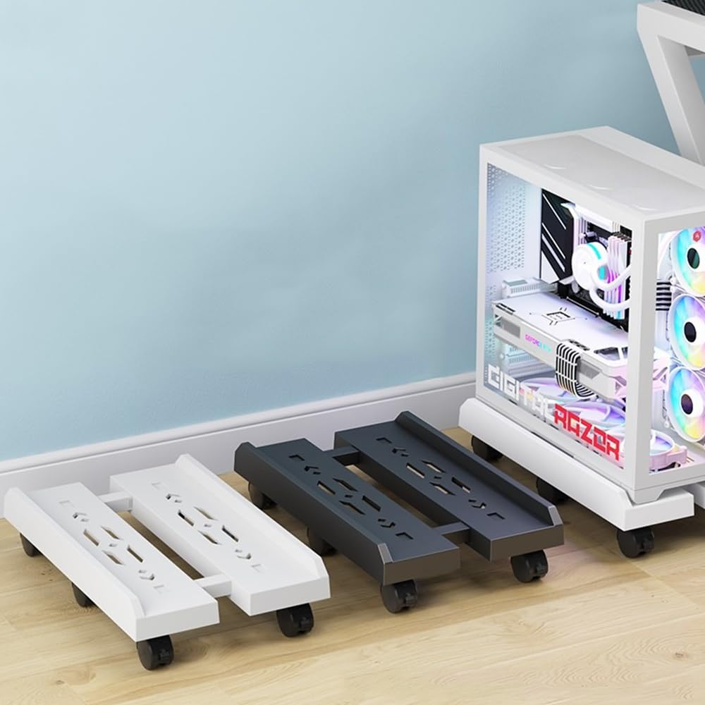 Supporto Per PC Case Niciksty Con Ruote Bloccabili - Base Regolabile Per Computer Tower, Stampanti E Proiettori - Foto 9