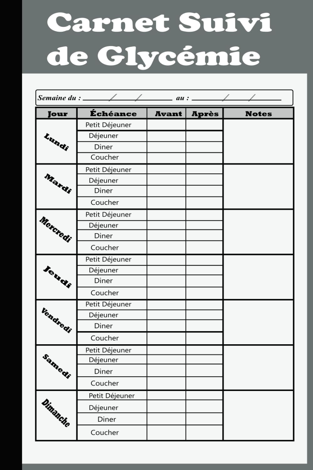 Suivi de Glycémie Suivi Diabete Journal de bord — free download