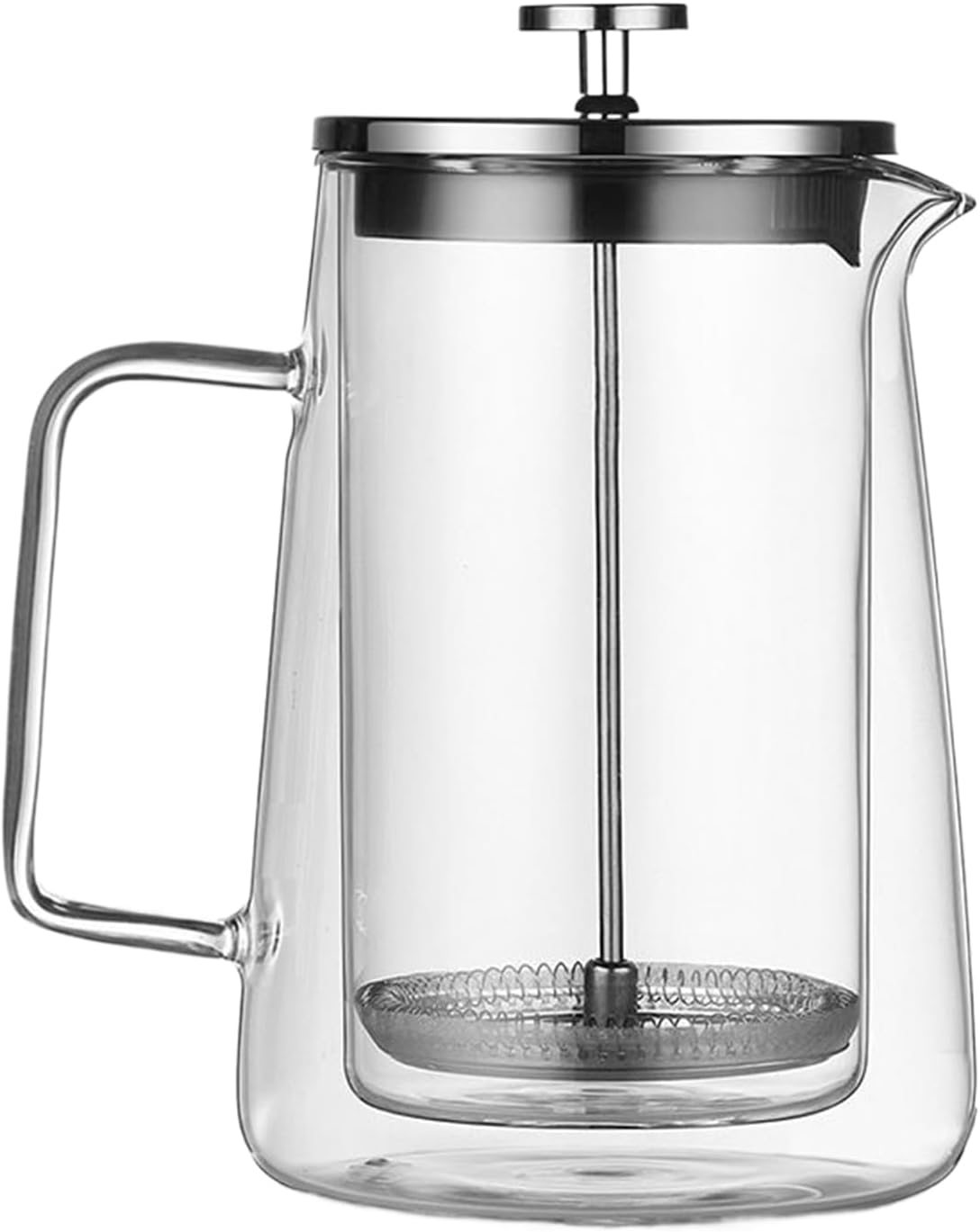 Coffee Presses, – sleek versatile modern Insulating Machine With Glass, Double Wall And Steel, Stainless Plunger For Brewing | Multipurpose Outdoor Indoor Utility