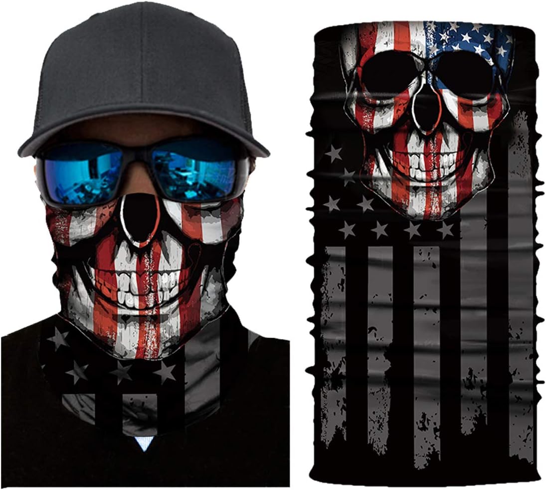 Goldenguy Neck Gaiter Face Mask, Bandana Head Wrap Scarf Headwear Balaclava for Men and Women Sports Headband