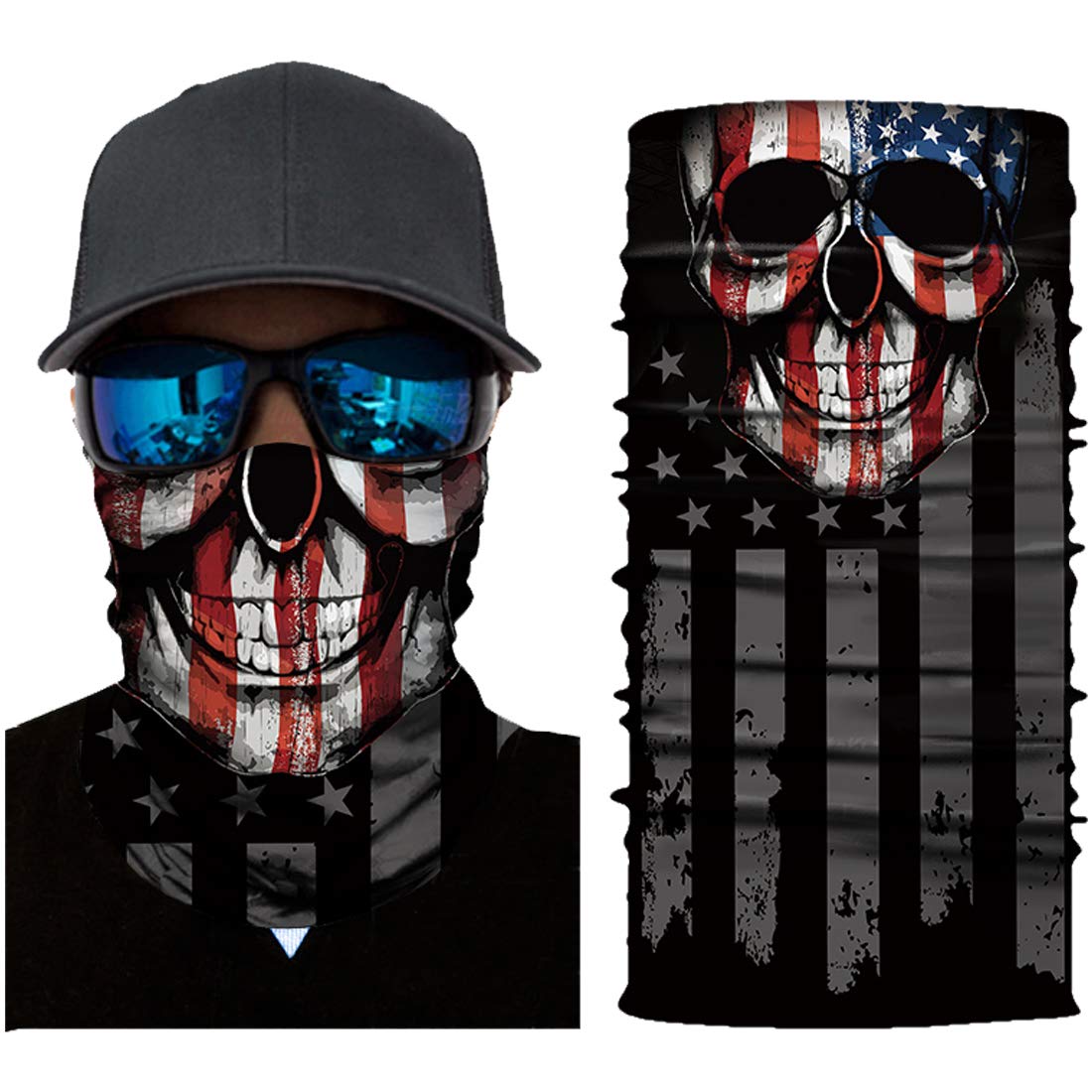 Goldenguy Neck Gaiter Face Mask, Bandana Head Wrap Scarf Headwear Balaclava for Men and Women Sports Headband