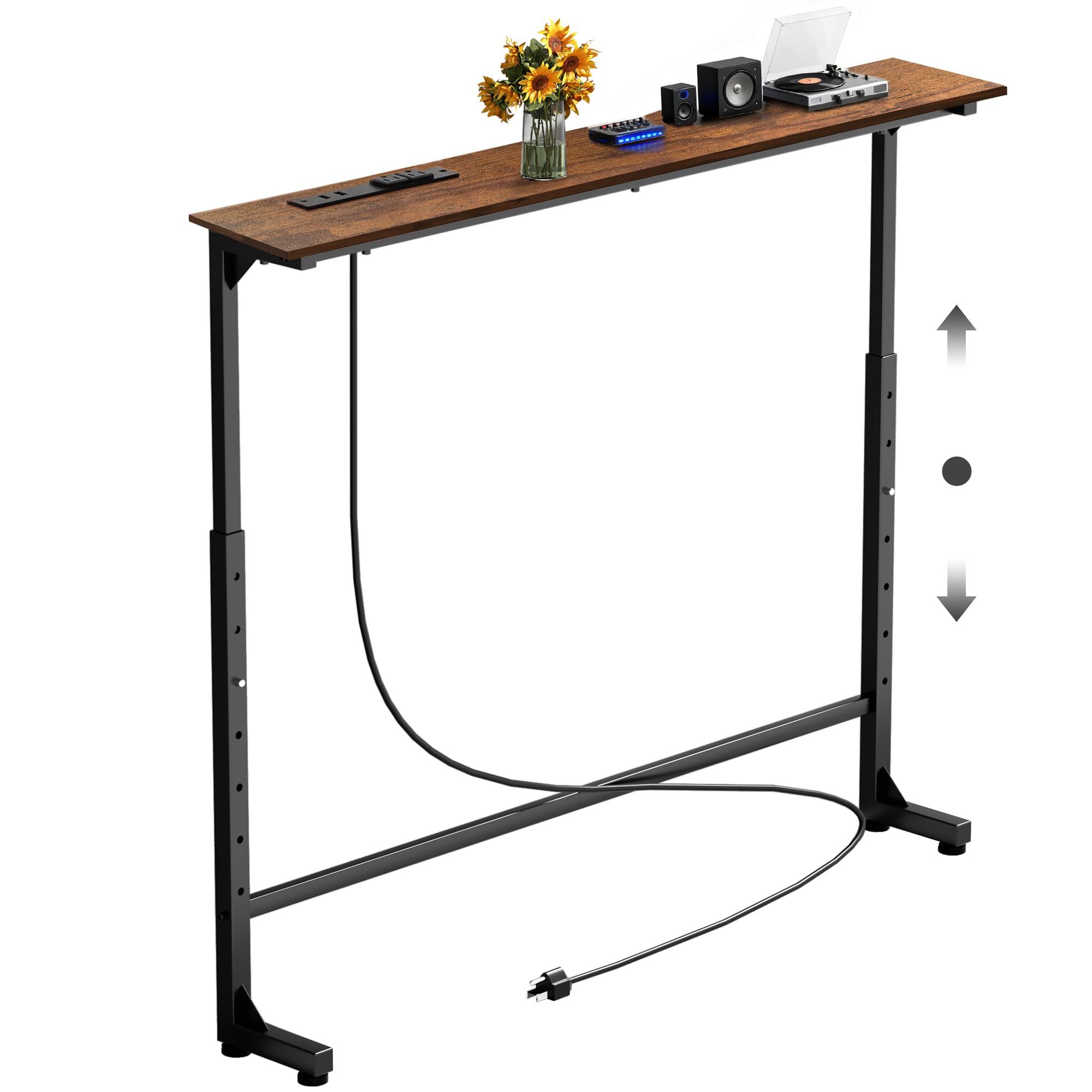 Amazon.com: Keelian 39 inch Narrow Console Table with Outlet