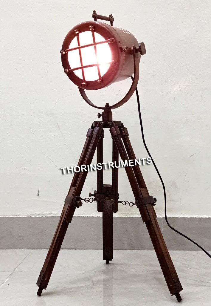 THOR INSTRUMENTS Antique Desk Spotlight Table Lamp Copper Finish Rustic Vintage Home Decor Gifts