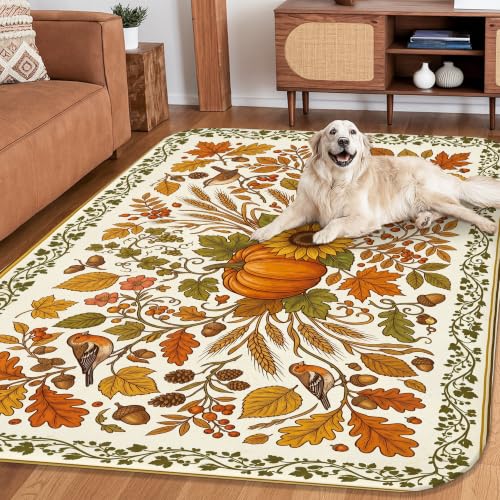 Alfombra sin pelusa antideslizante con estampado rectangular de girasoles 5