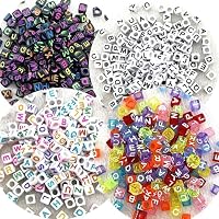 Amazon.co.jp: Ginhkok アルファベットビーズ アルファベット 約400個