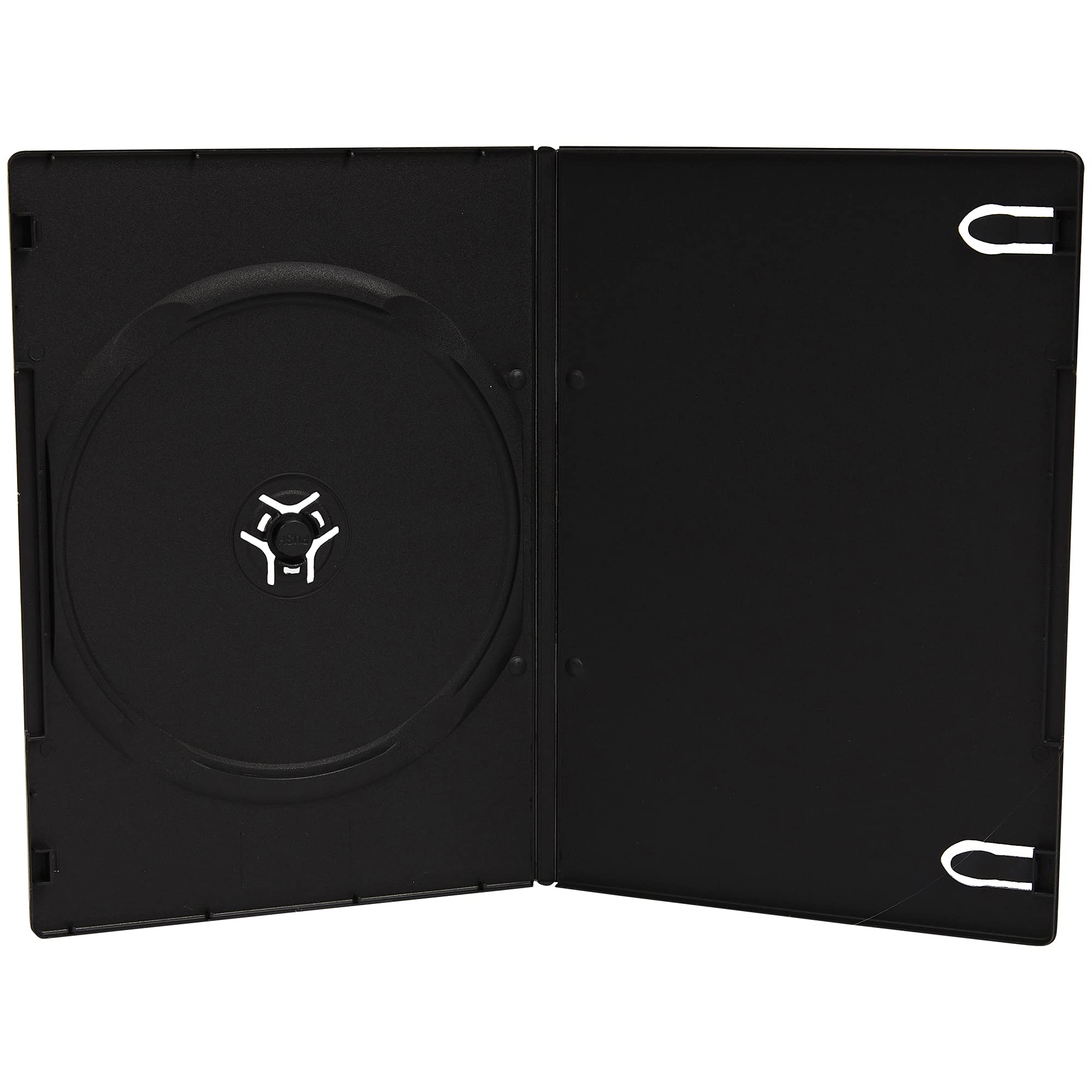 Lot de 50 boîtiers simples pour DVD/CD/Blu-ray Tranche de 7 mm Noir