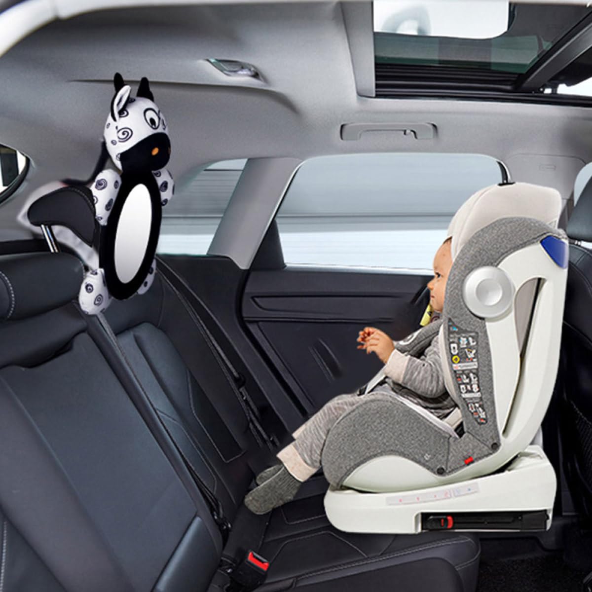 Toddmomy 3 Piezas Retrovisor de Seguridad de Observación Trasero de Animal con Recién Nacidos