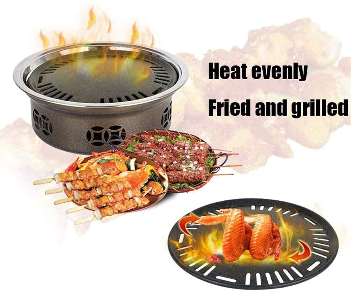 Praktyczny domowy Okrągły Grill węglowy Przenośne narzędzie do grillowania Gotowanie na zewnątrz Kemping Piesze wycieczki Piknik Patio 34,5 x 11,5 cm