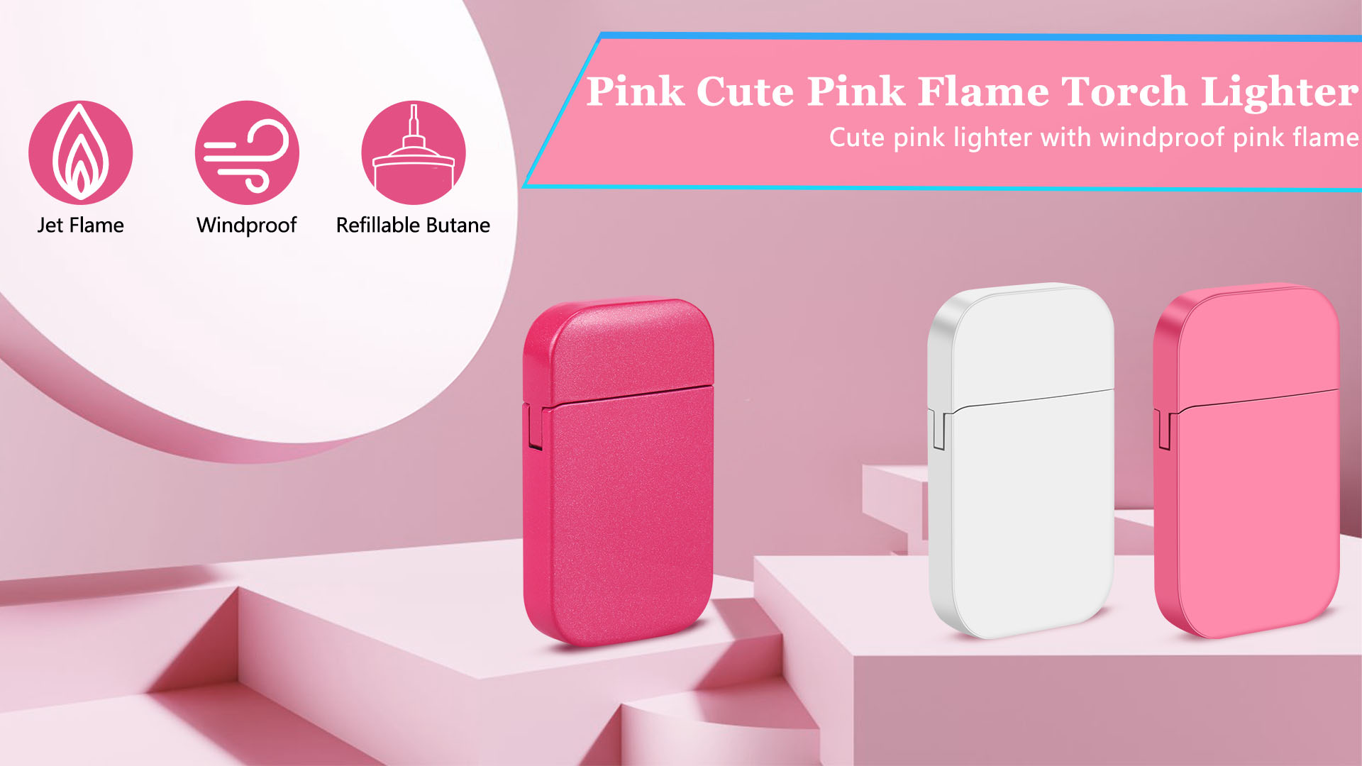 Amazon.com: 2 Pack Pink Flame Torch Lighter, Cute Pink Lighter,Refillable  Butane Lighter, Windproof Torch Lighter for Outdoor Camping BBQ Candle,Nice  Gift for Girls,Women on Birthday,Mother's Day Without Butane : Health &  Household