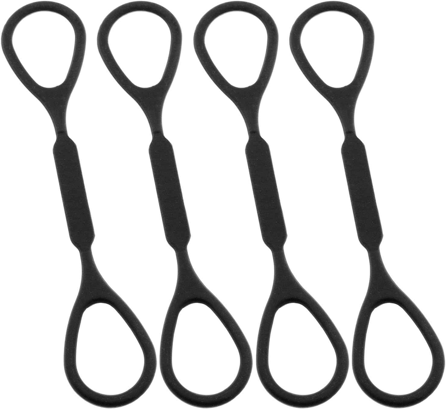 AYLIFU Small size accessories small size accessory replacement small size slide tube stop ring black 4.72×0.94×0.11inch for protection and stability 4pcs