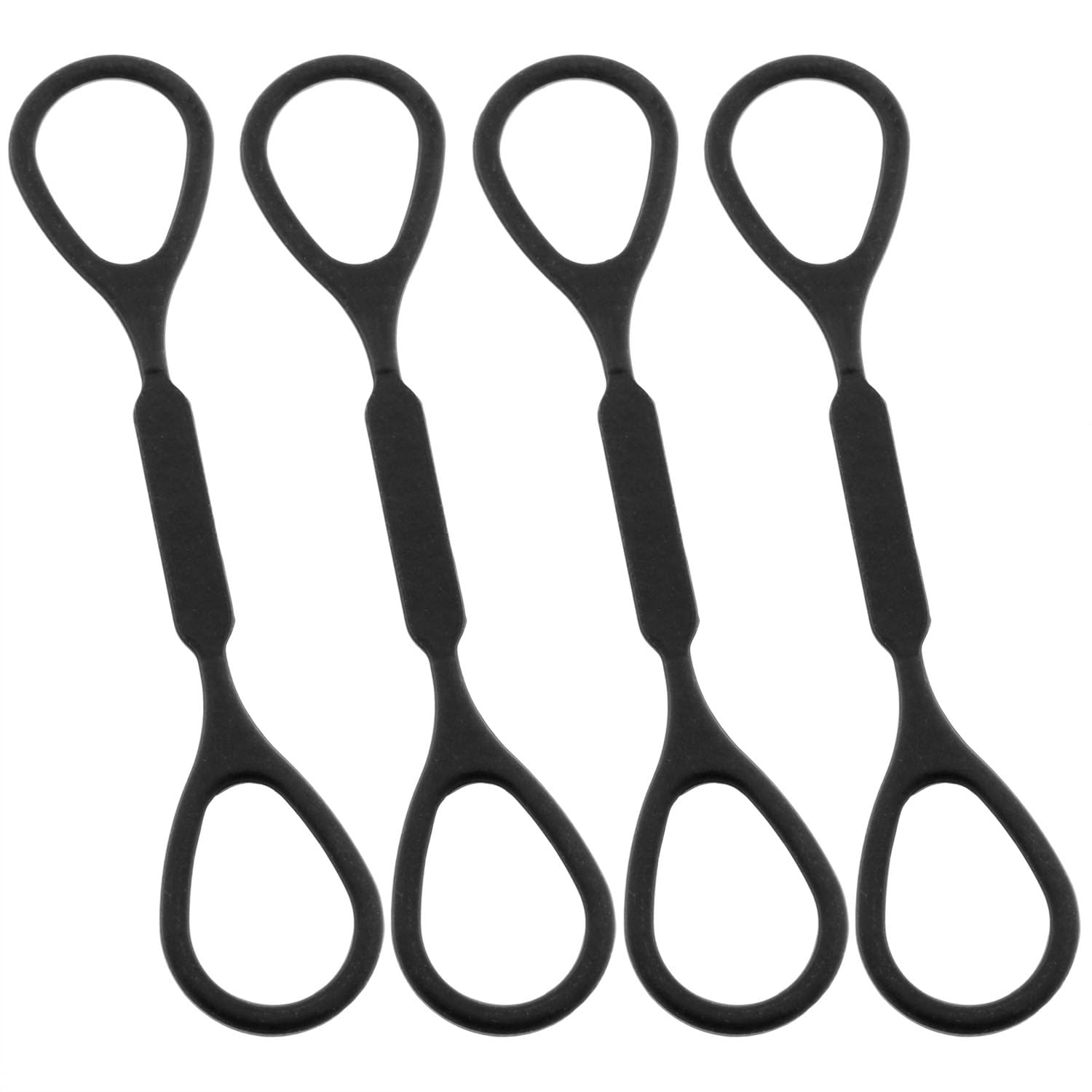 AYLIFU Small size accessories small size accessory replacement small size slide tube stop ring black 4.72×0.94×0.11inch for protection and stability 4pcs