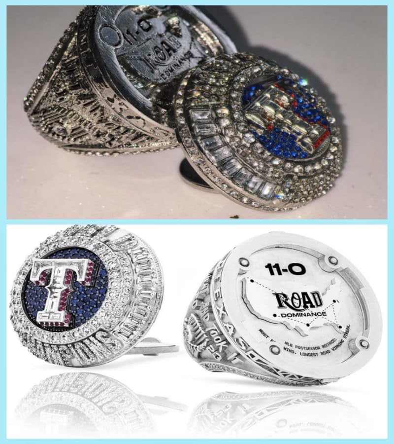 CLASSIC SERIES TX 2023 RANGERteam CHAMPIONSHIP RING #Rarity Luxury Commemorative Sports Fan Detail Gift - Glory Collect Various Festivals Occasions with Sandalwood Box