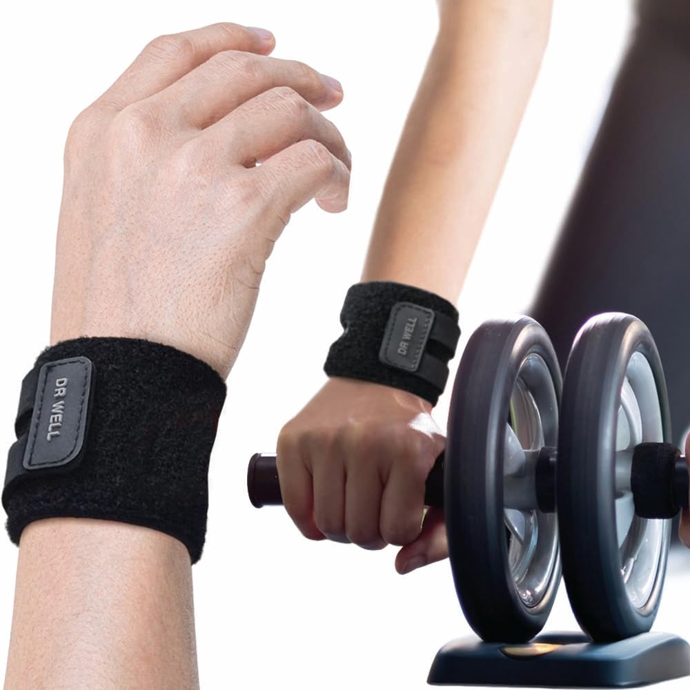 DR. WELL Closed-Loop Neoprene Wrist Wrap - Lightweight, Breathable Support for Everyday Wear | Ideal for Typing, Cooking, Fitness, Various Sports that