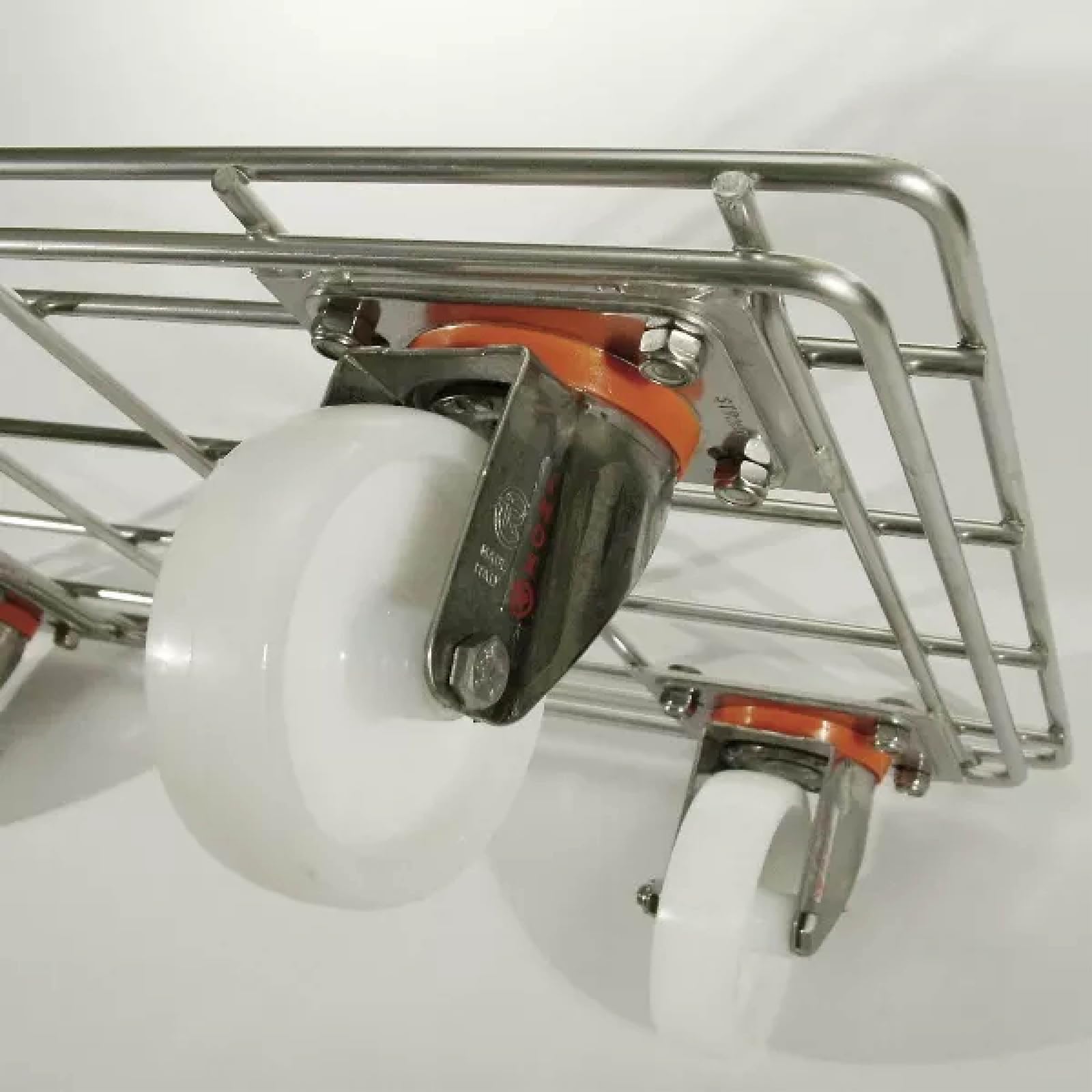 Carrello Pianetta Grigliato cm.62x41x15 CON 4 RUOTE | Movimentazione di carichi fino a 350 kg | Carrelli ristorazione Acciaio Inox | SENO & SENO