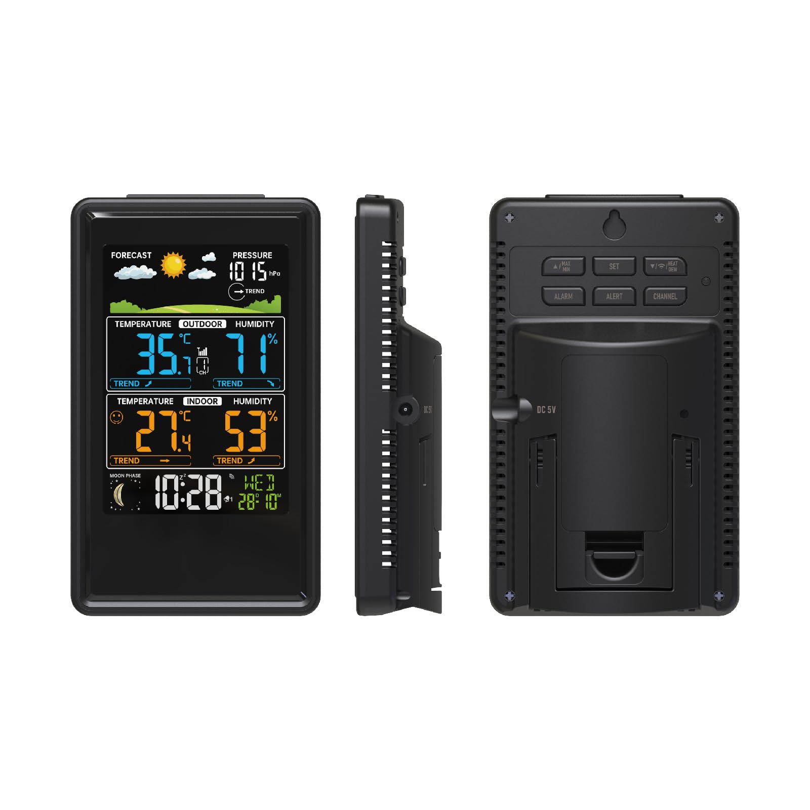 Station Météo Connectée connectée Wifi – 4 en 1 + 2 Capteurs Thermo-hygromètre