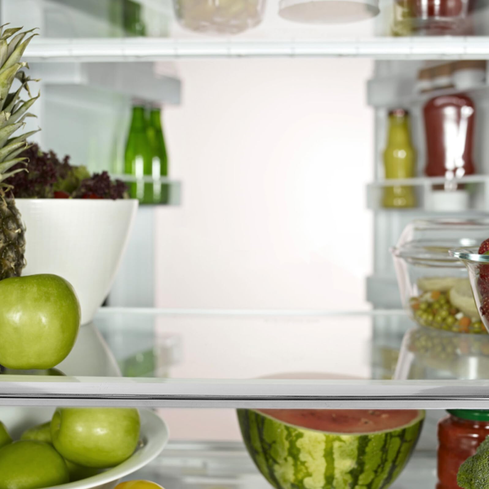 Ipetboom Estante Divisor de Vidrio para Refrigerador, Cristal Templado, Accesorio para Nevera, Fácil Categorización, Repuesto para Congelador