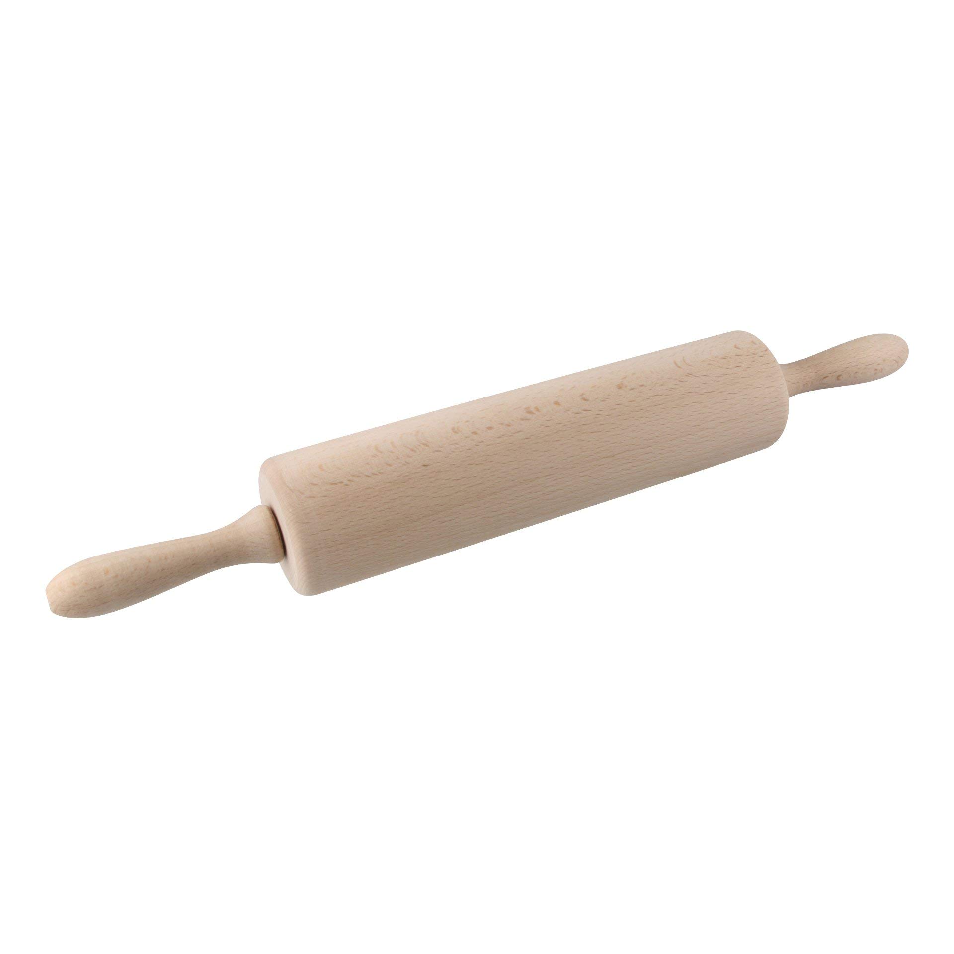 Fackelmann Zeller 31540 Rolling Pin Beech Wood Beige 44.5 x 6 x 6 cm