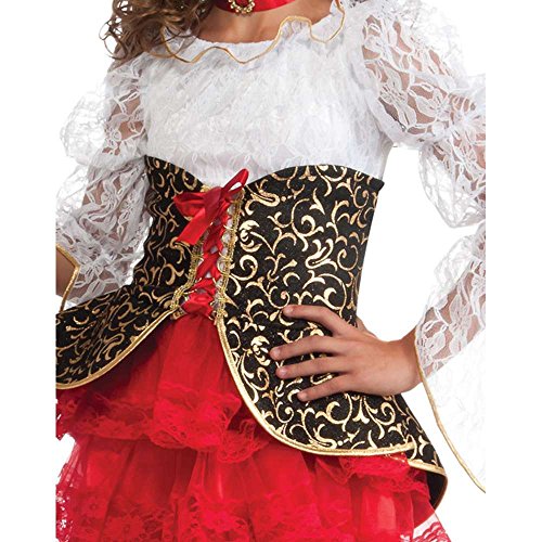 Disfraz infantil de pirata niña talla M miniatura 2