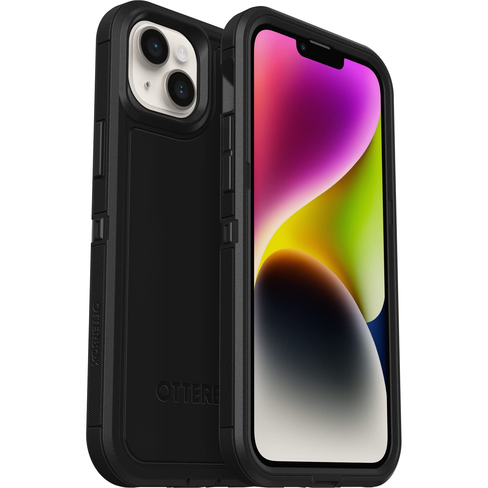 OtterBox Cover per iPhone 14 Plus Defender XT con MagSafe, resistente a shock e cadute, cover robusta, testata 5x vs le norme anti caduta MIL-STD 810G, Nero