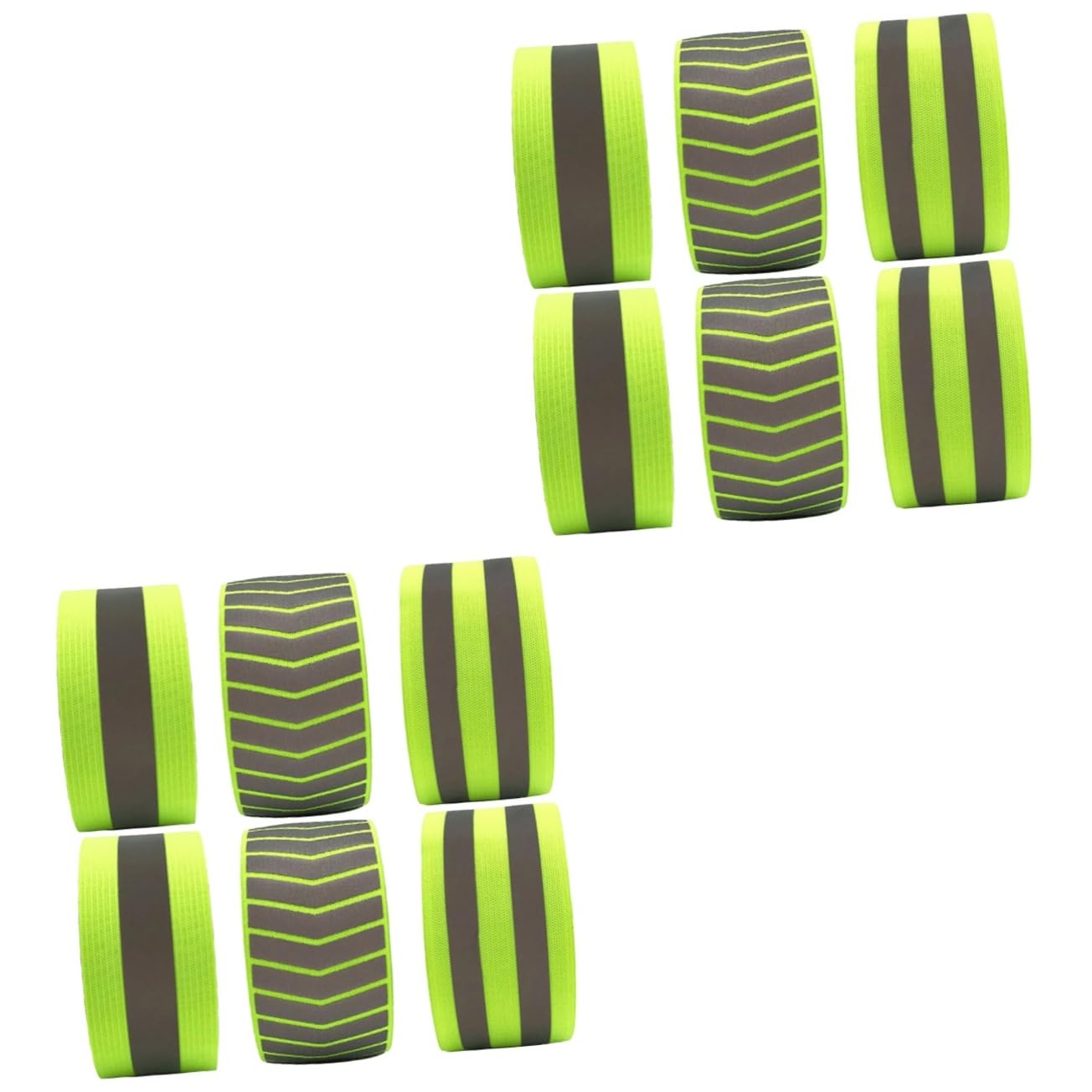 Toyvian Bracciale Riflettente Gruppo Musicale Riflessivo Illuminato Cintura da Corsa Polsino visibilità Bracciali Fluorescenti Braccialetti di Sicurezza Green